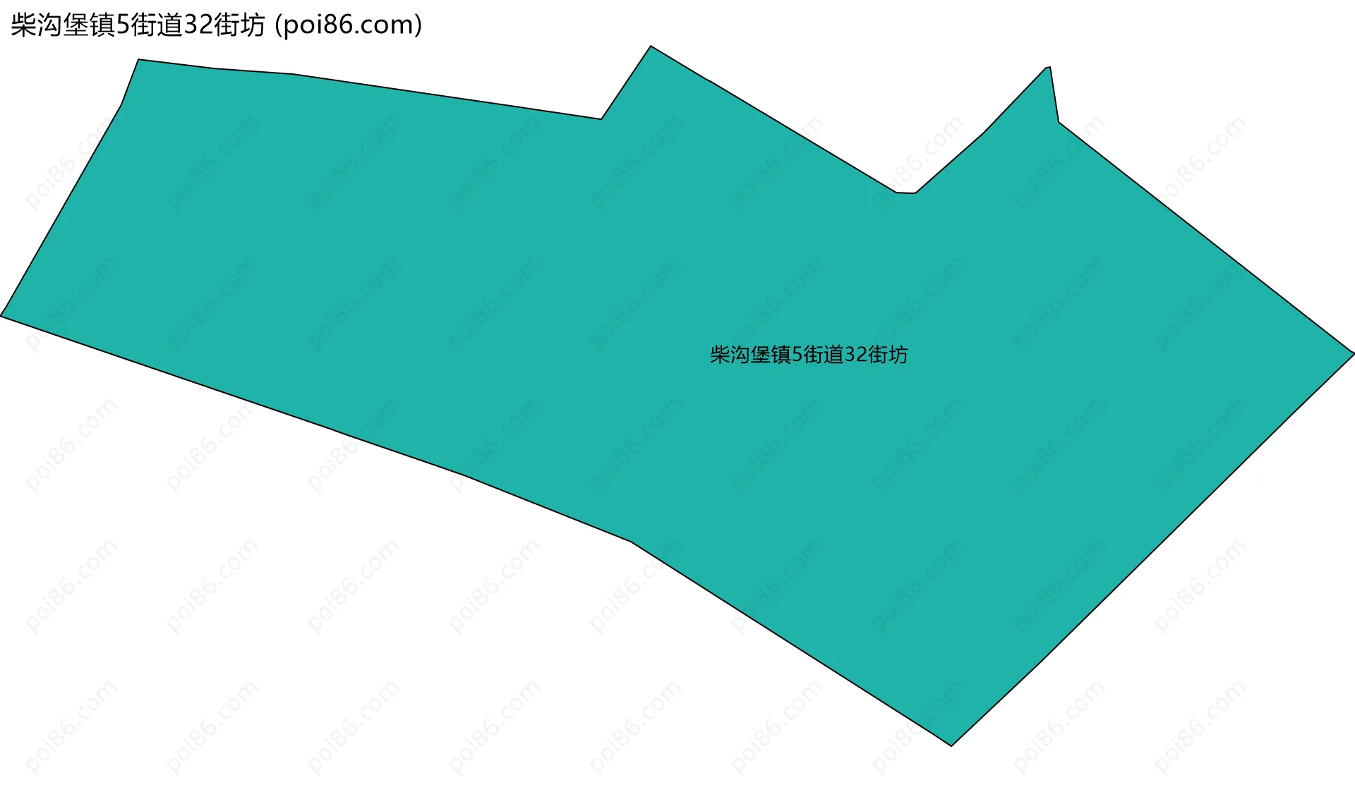 柴沟堡镇5街道32街坊边界地图