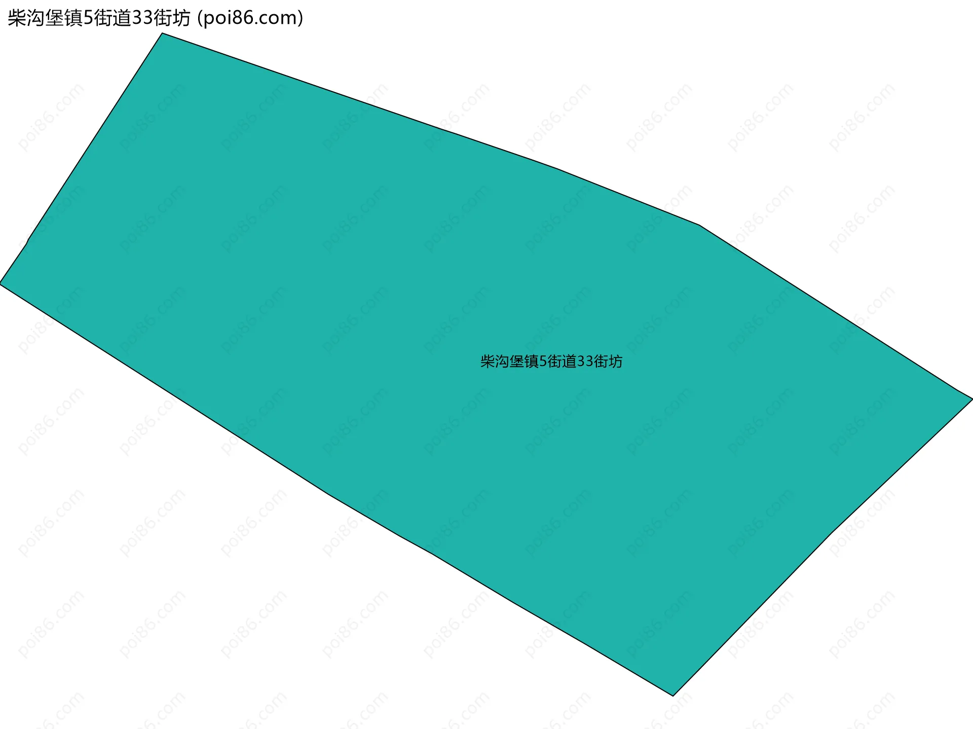 柴沟堡镇5街道33街坊边界地图