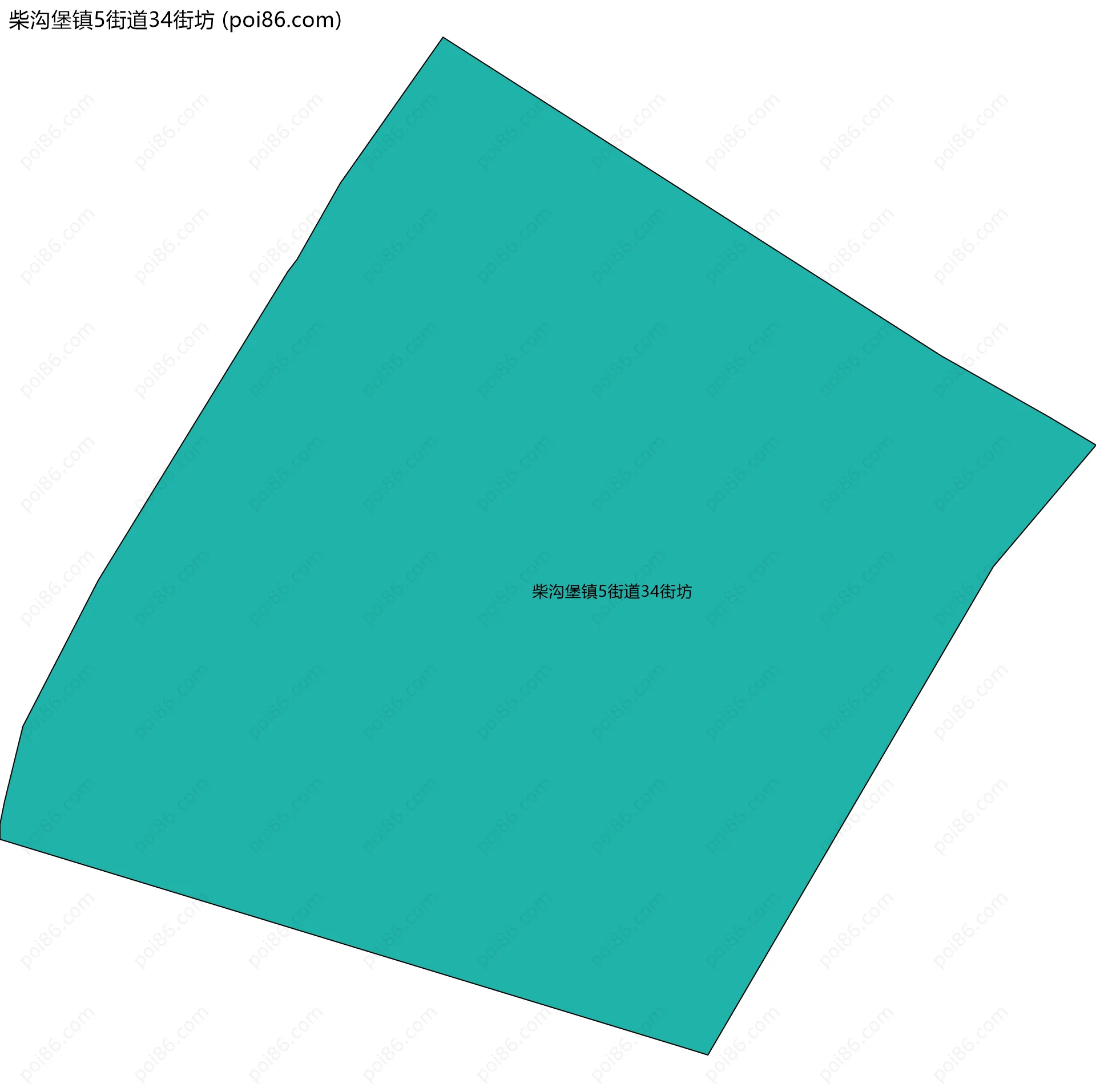 柴沟堡镇5街道34街坊边界地图