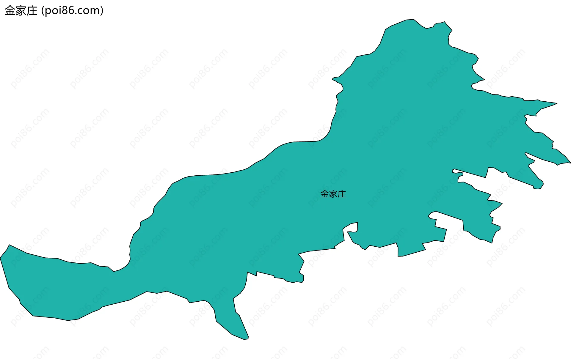 金家庄边界地图
