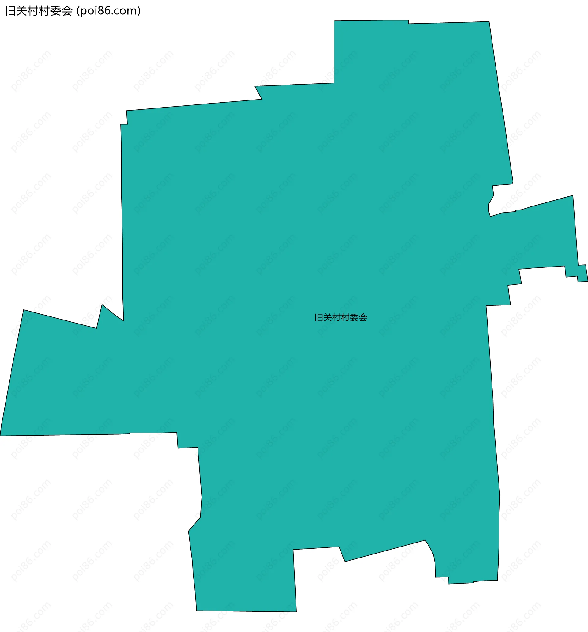旧关村村委会边界地图