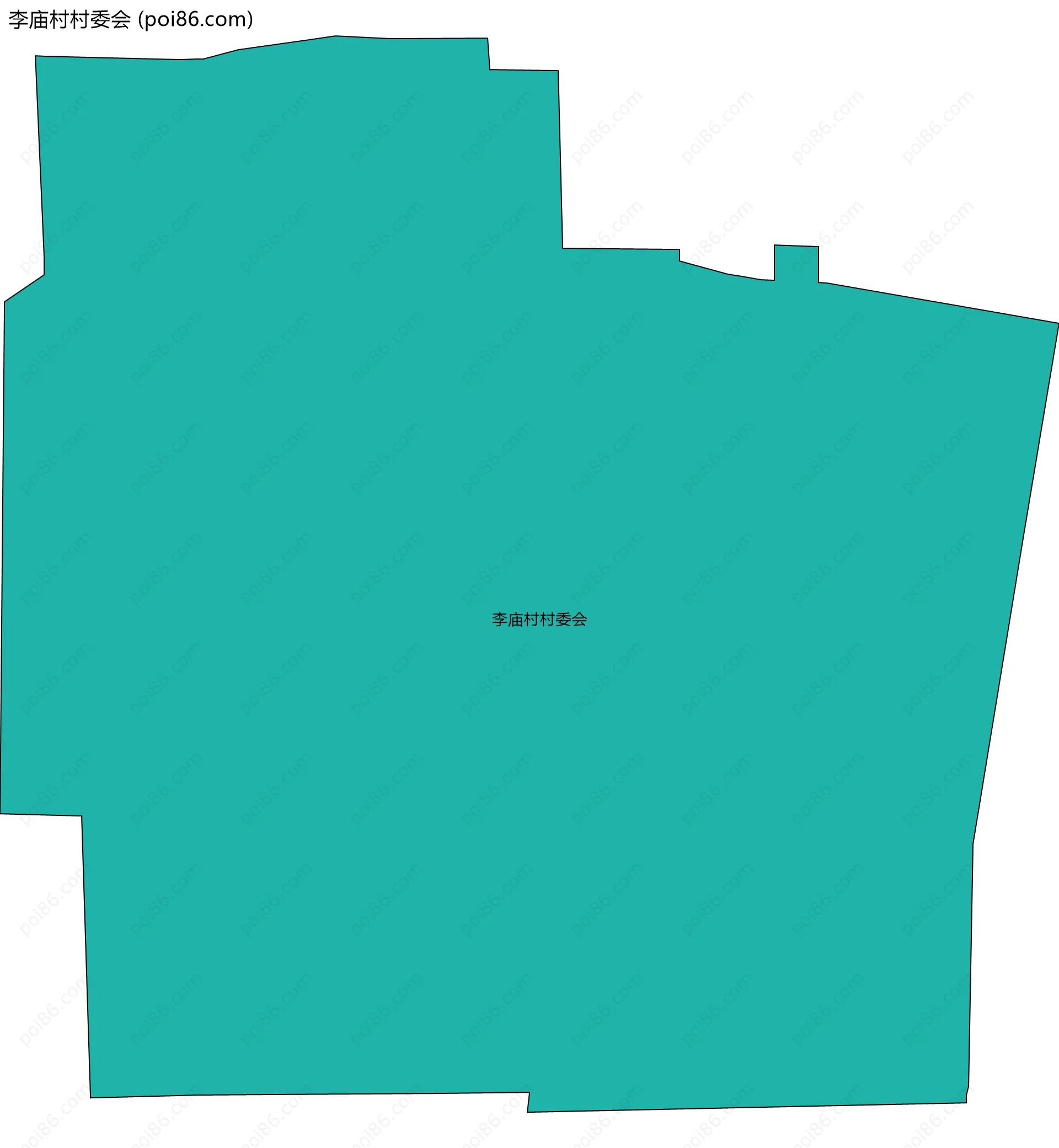 李庙村村委会边界地图