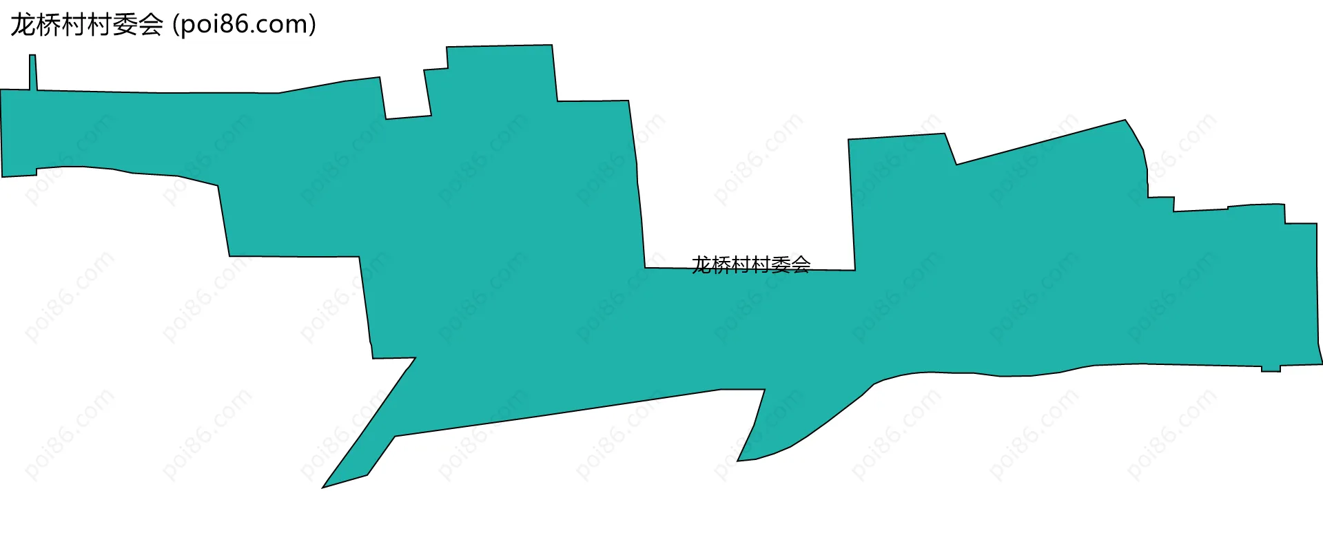 龙桥村村委会边界地图