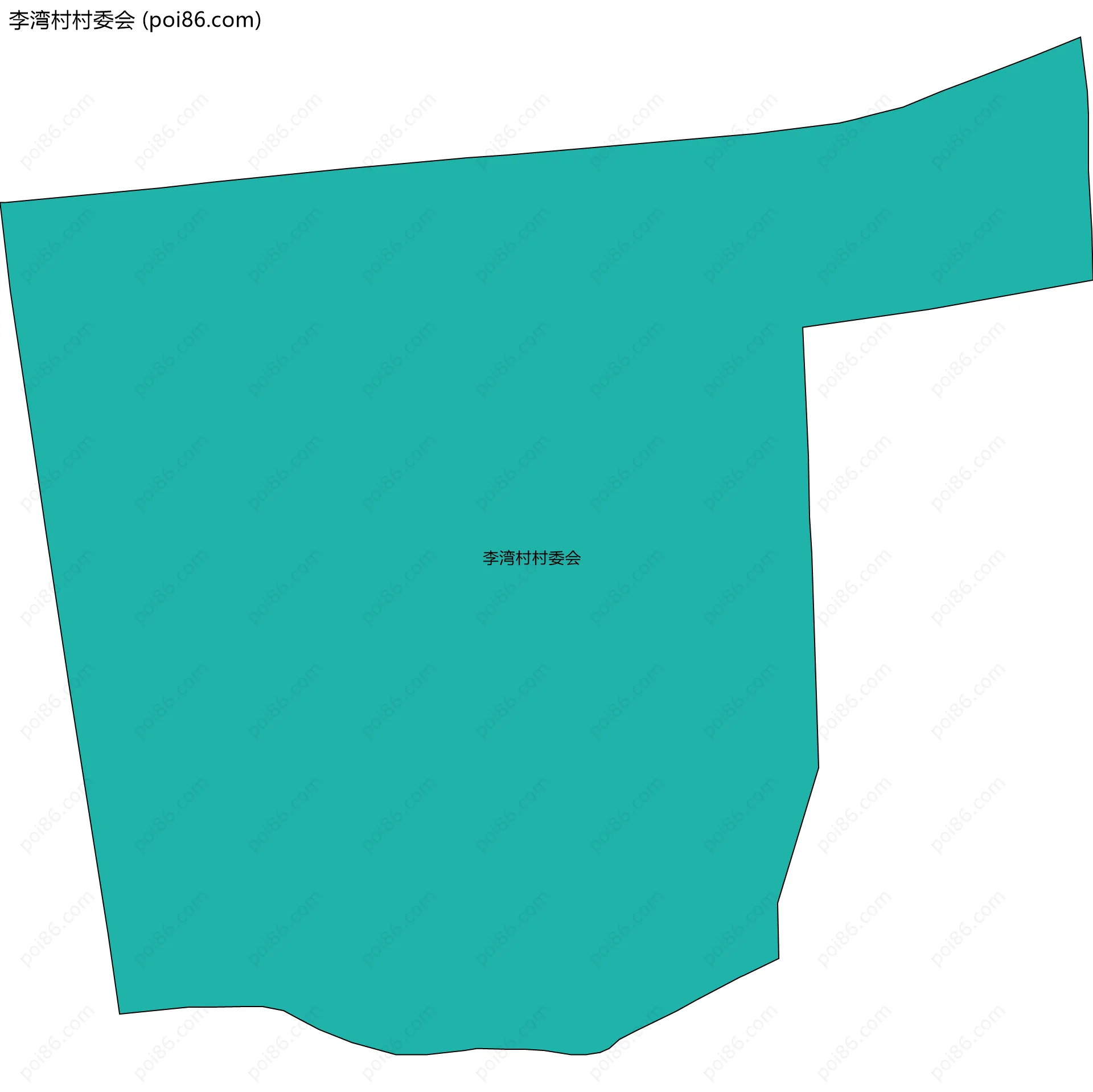 李湾村村委会边界地图