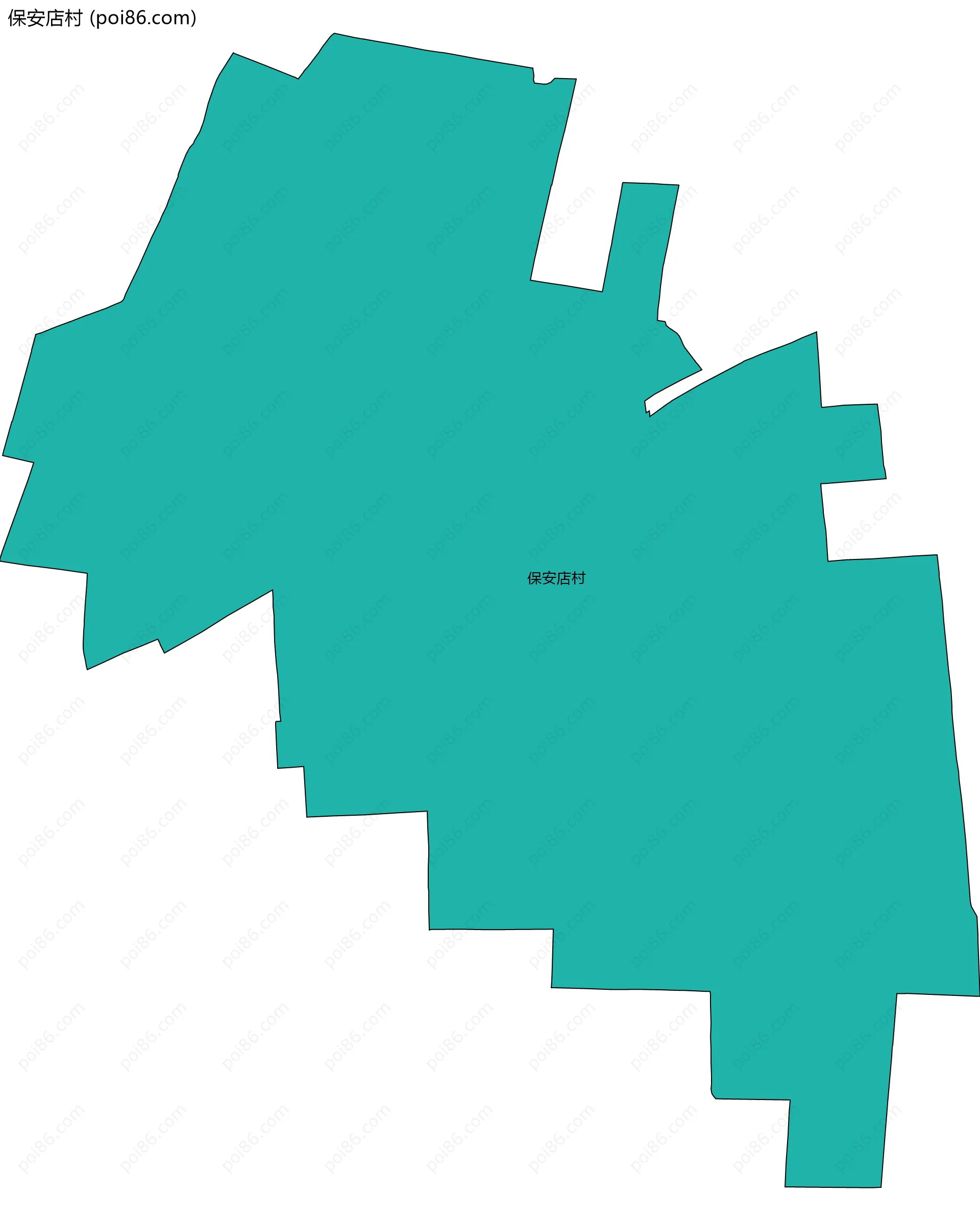 保安店村边界地图