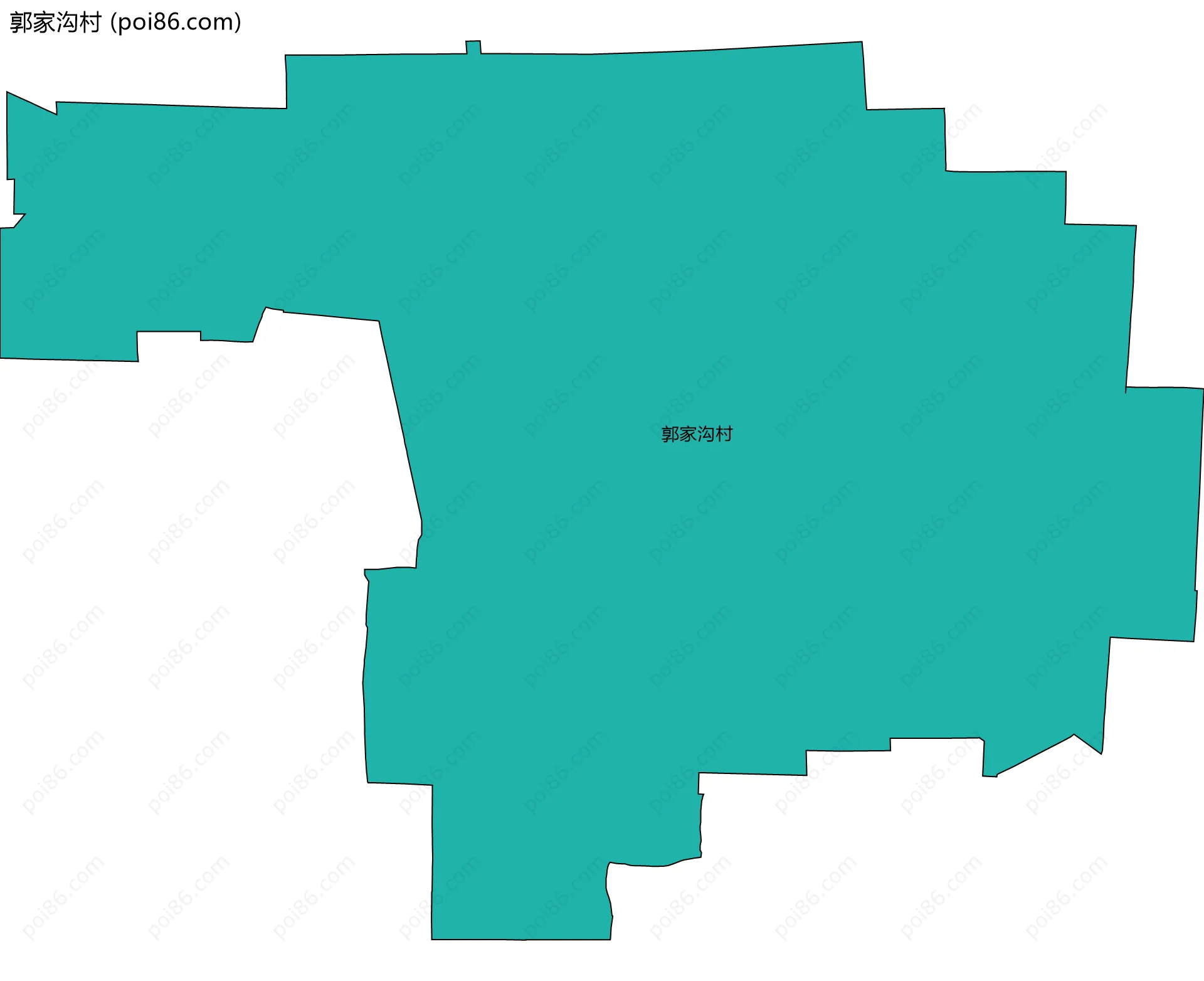 郭家沟村边界地图