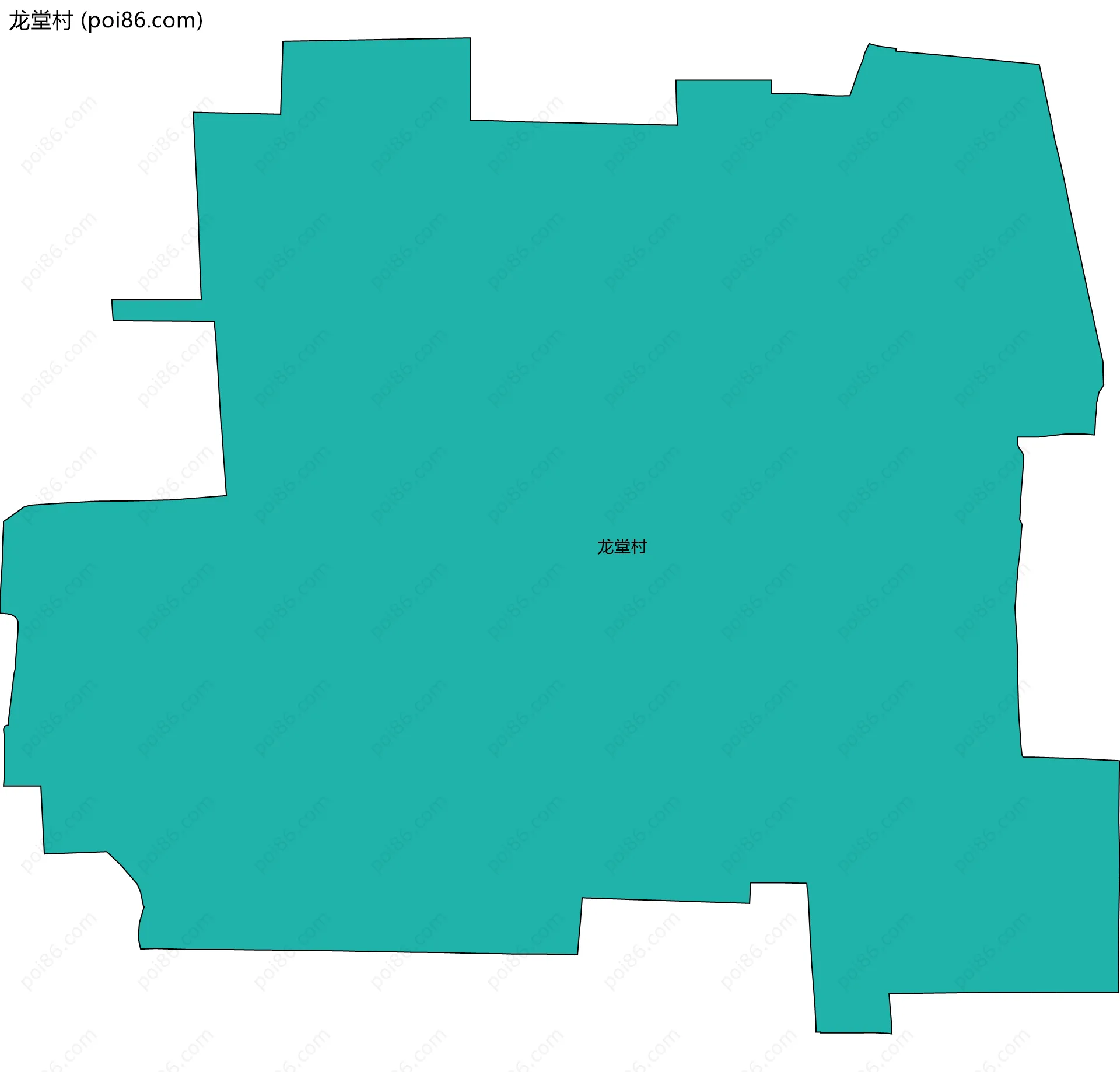 龙堂村边界地图