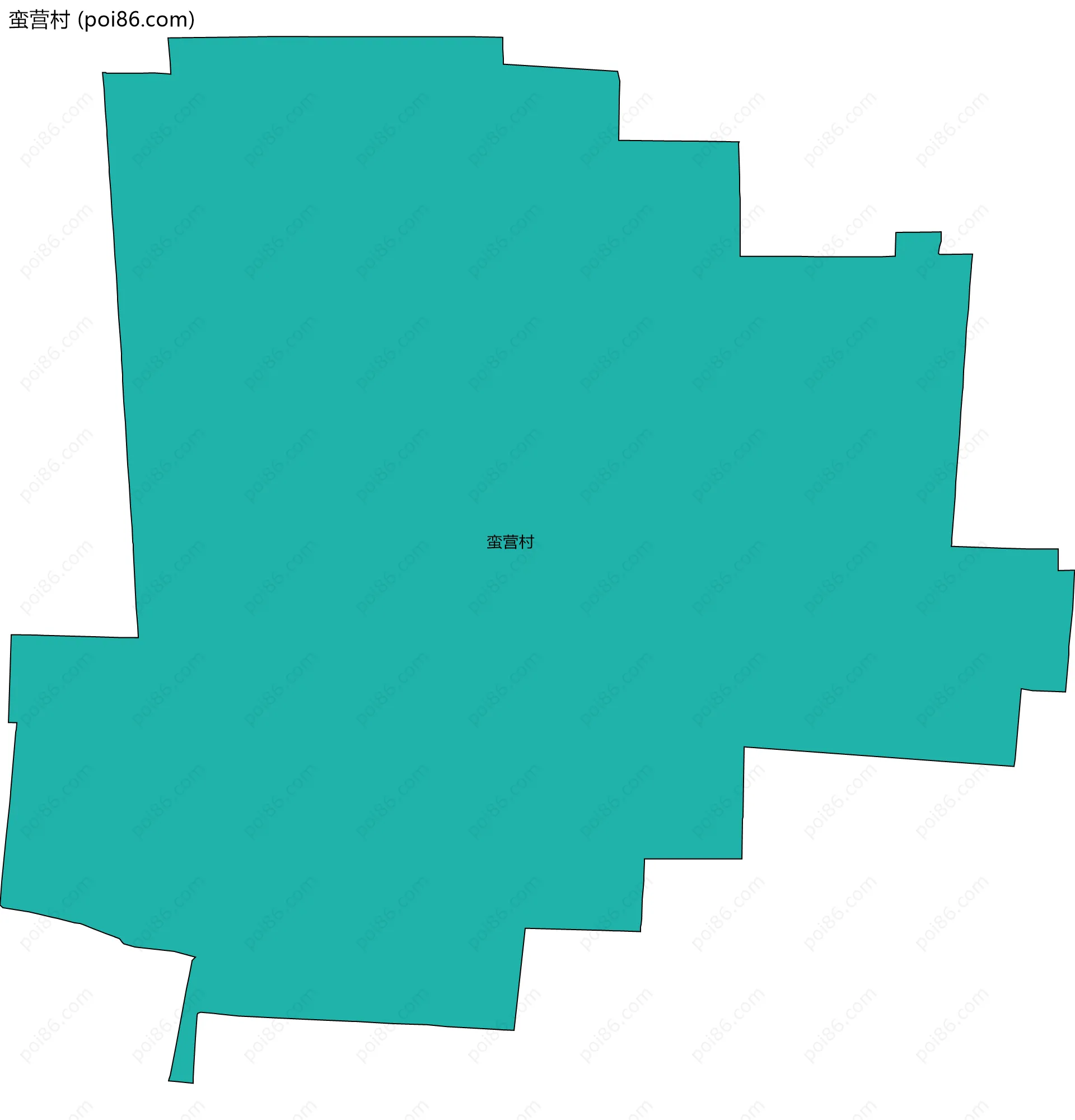 蛮营村边界地图