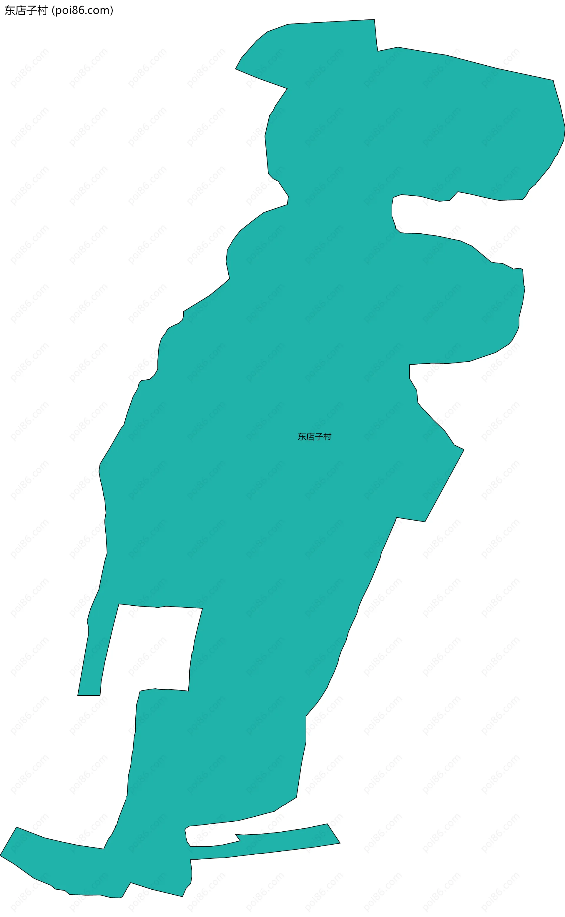 东店子村边界地图