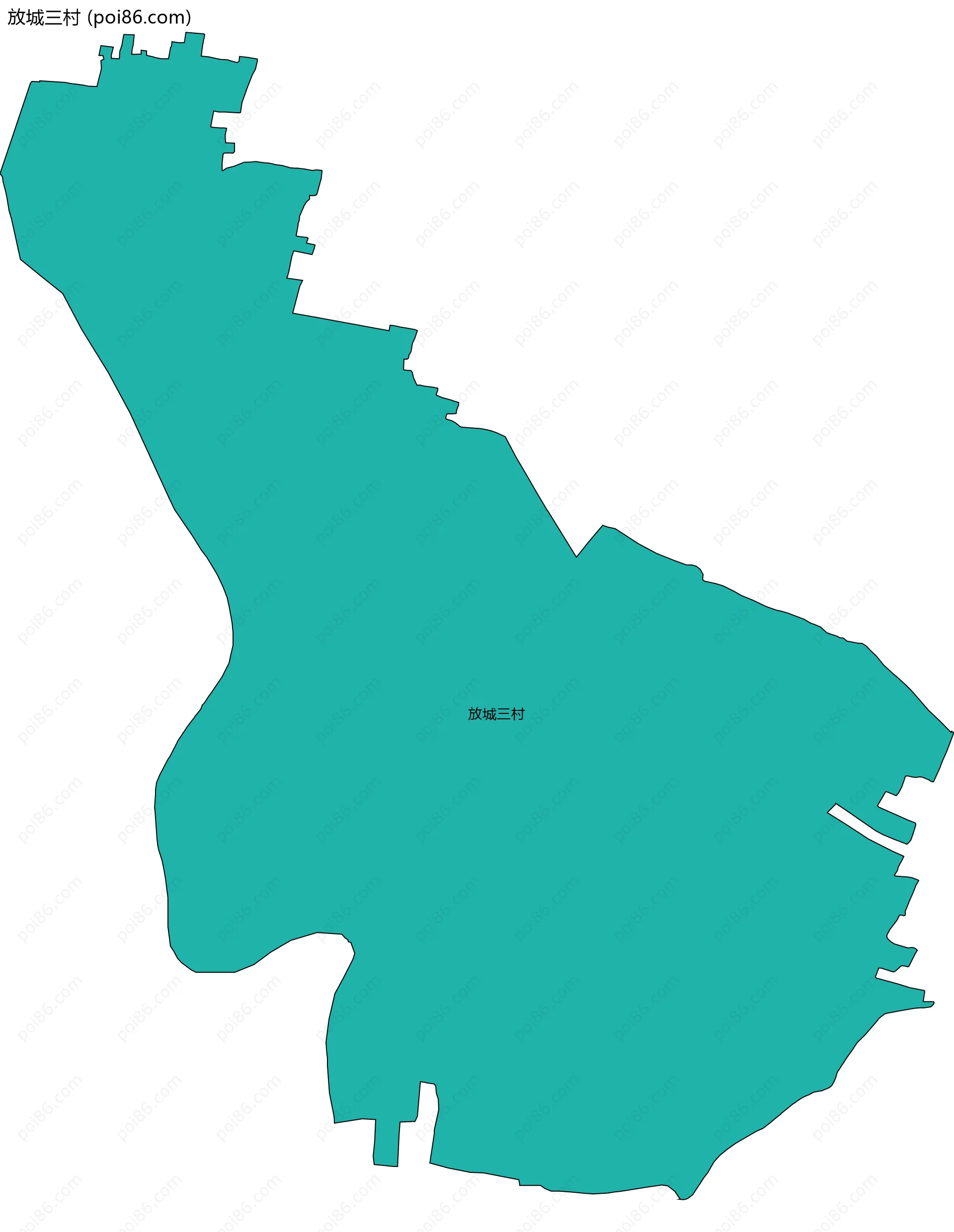 放城三村边界地图