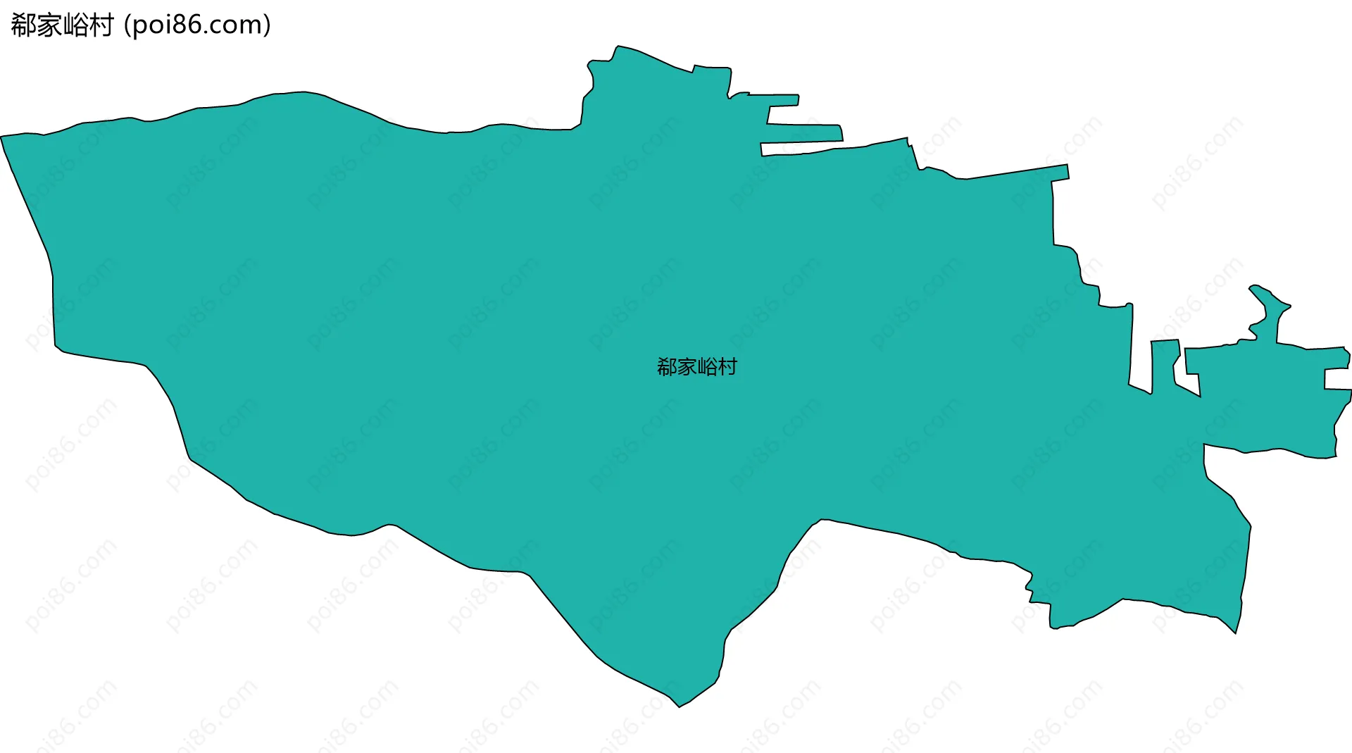 郗家峪村边界地图