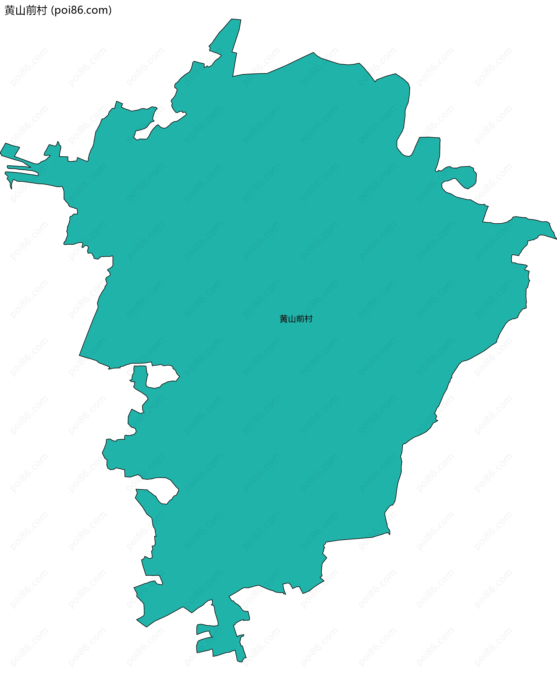 黄山前村边界地图