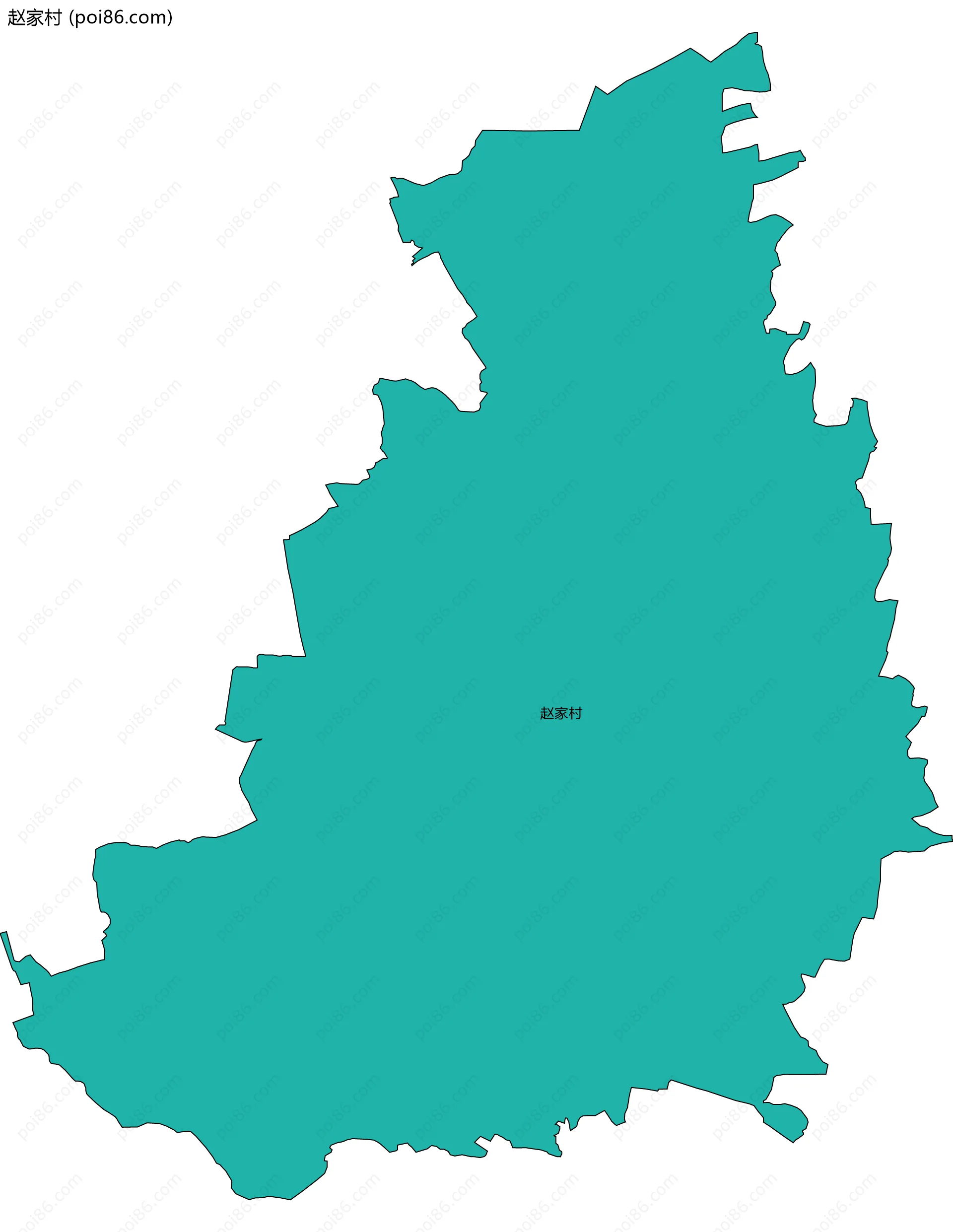 赵家村边界地图