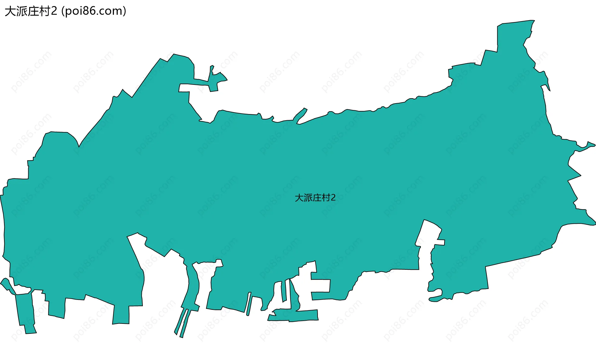 大派庄村2边界地图