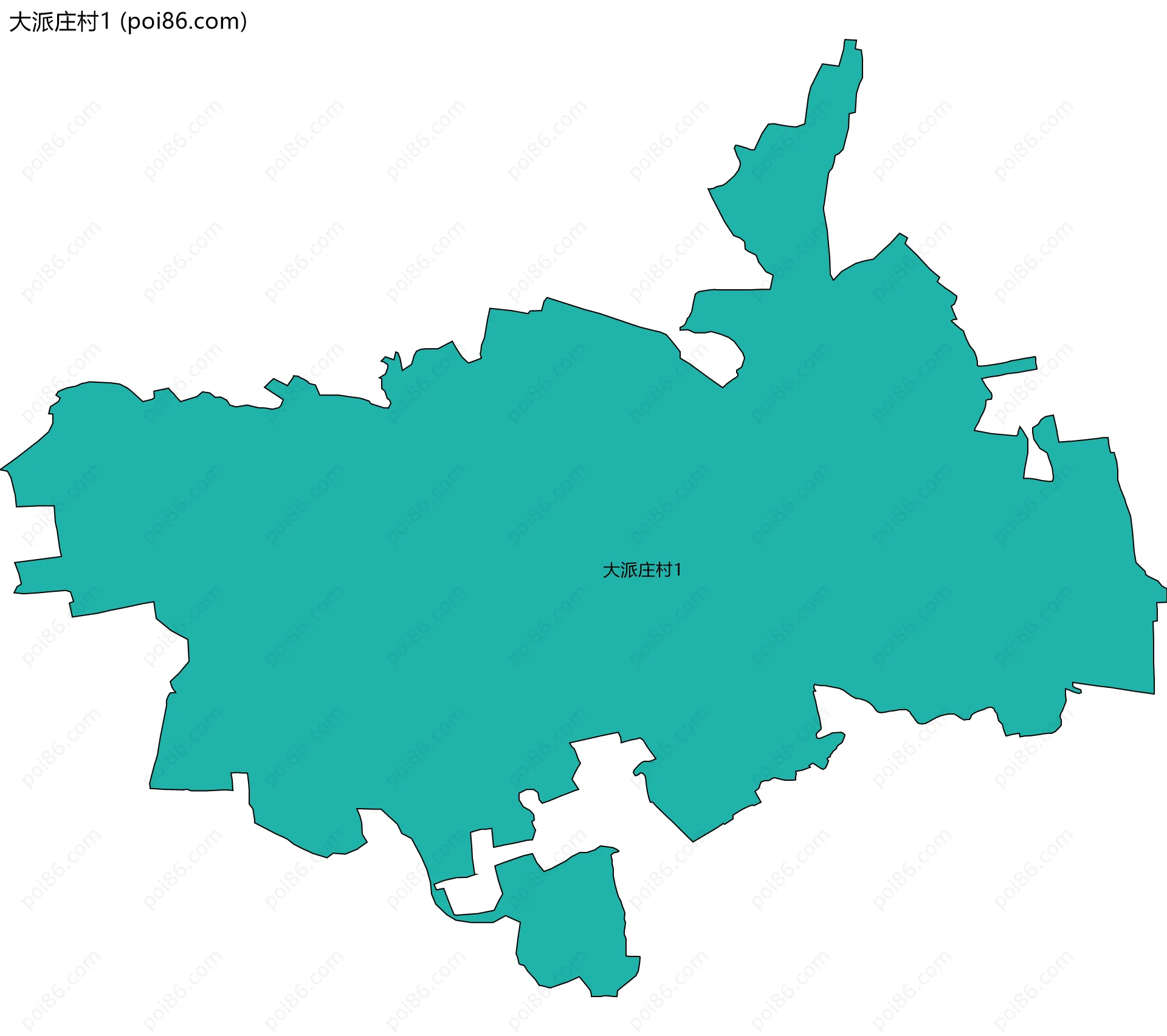 大派庄村1边界地图