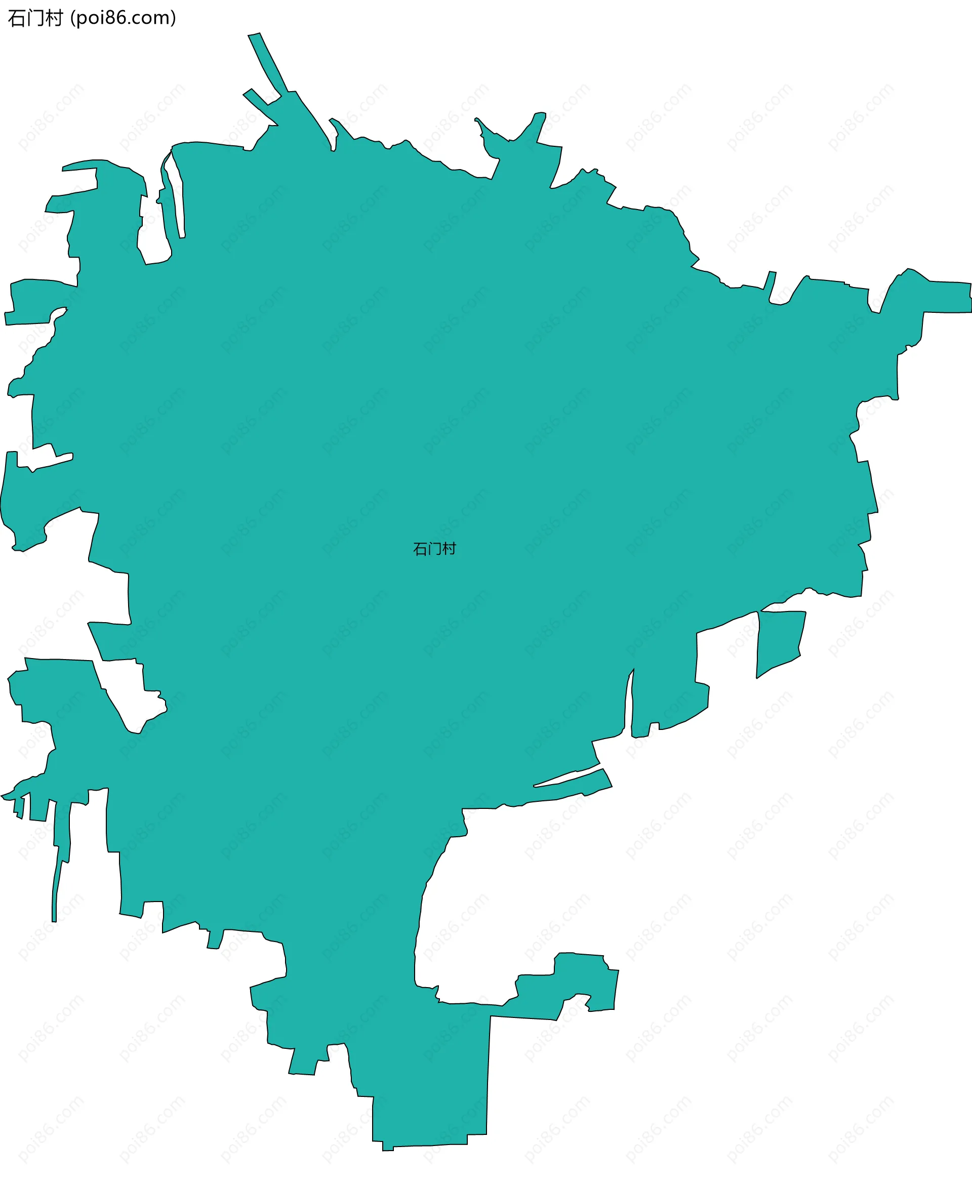 石门村边界地图