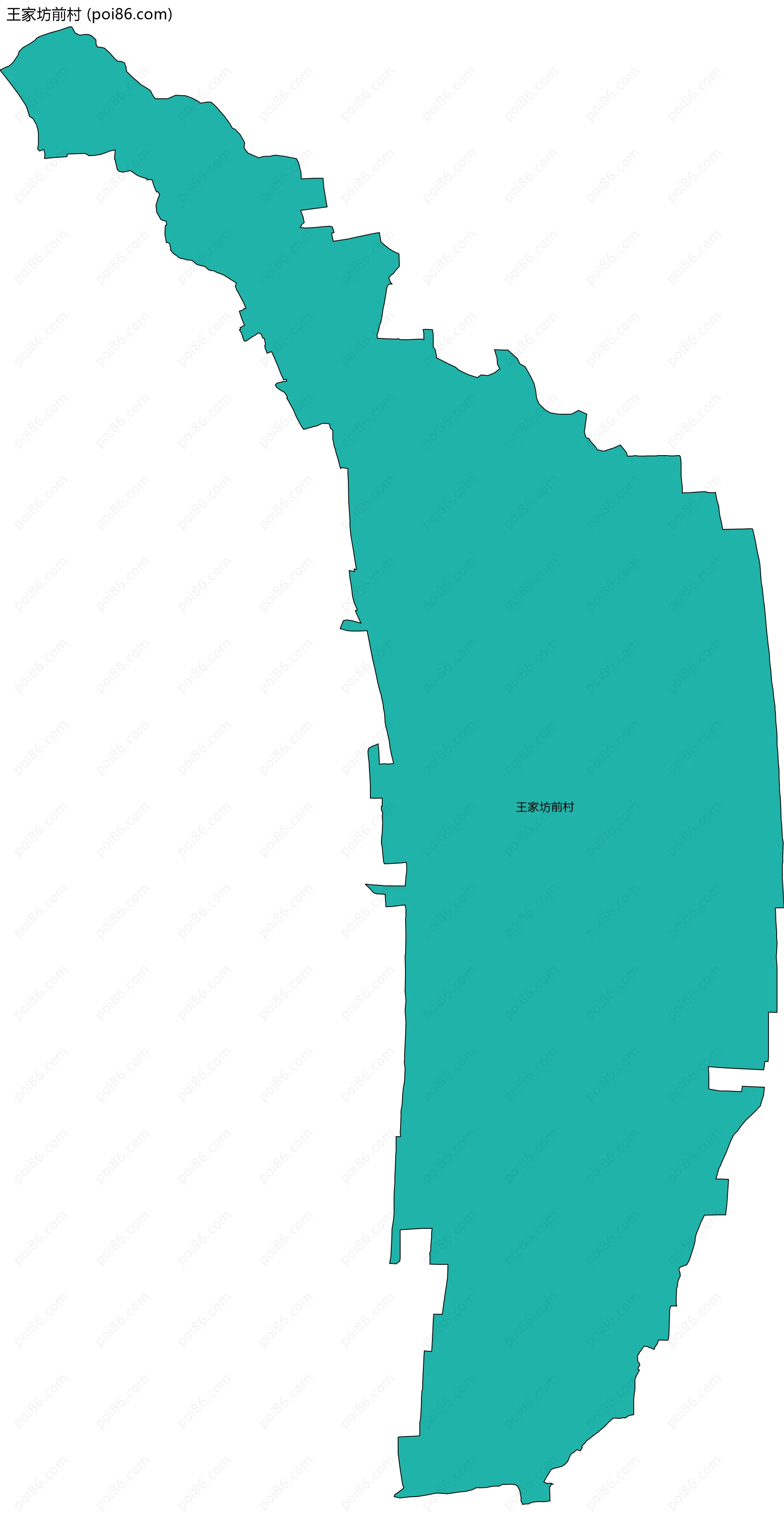 王家坊前村边界地图