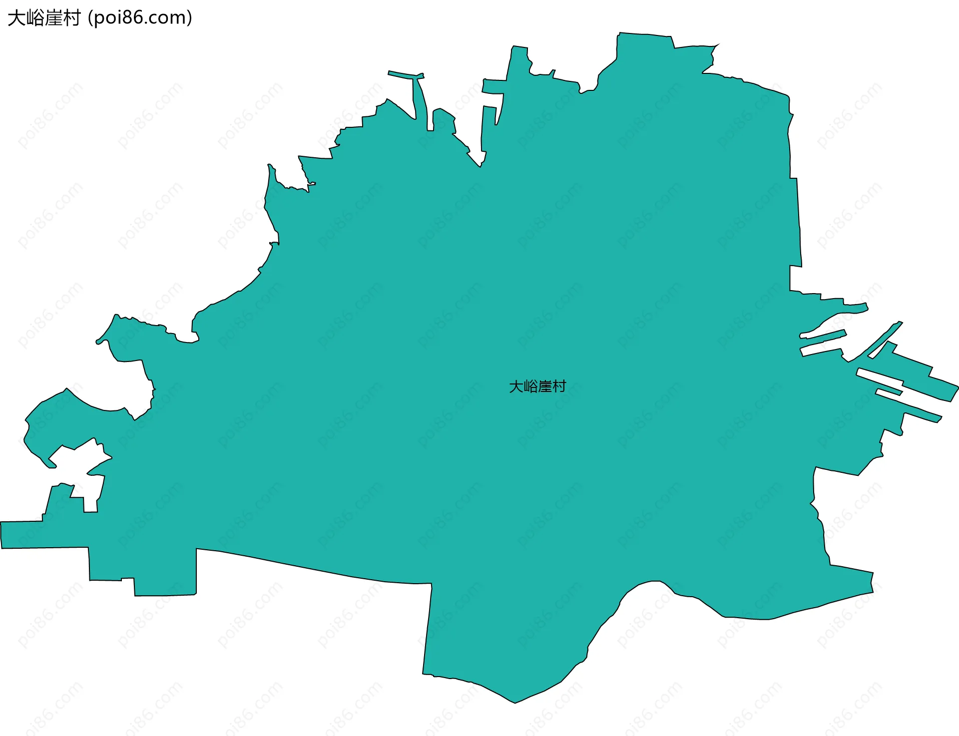 大峪崖村边界地图