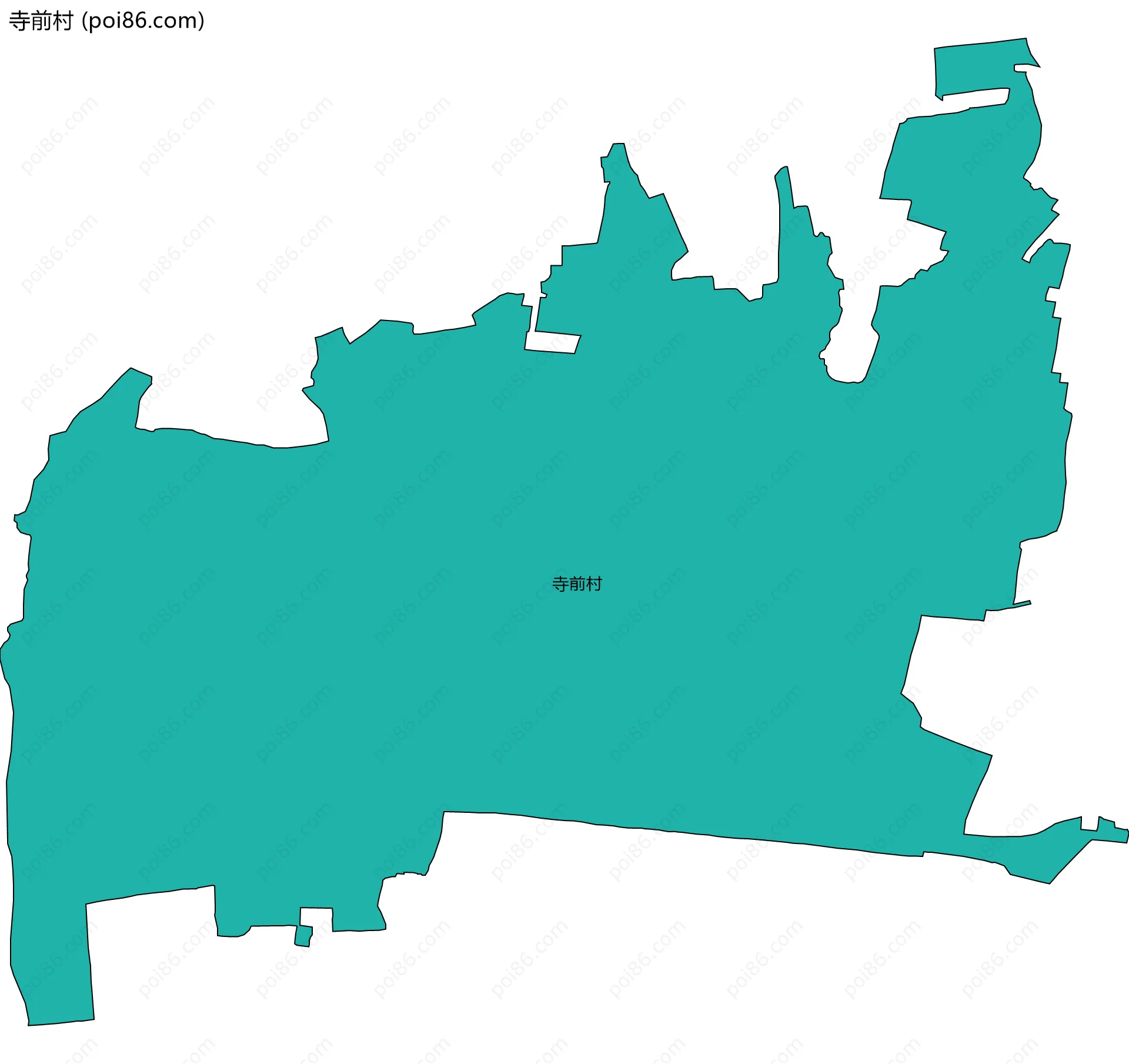 寺前村边界地图