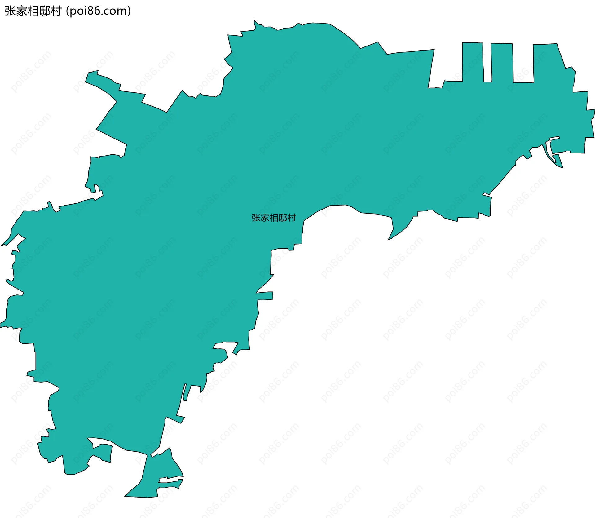 张家相邸村边界地图