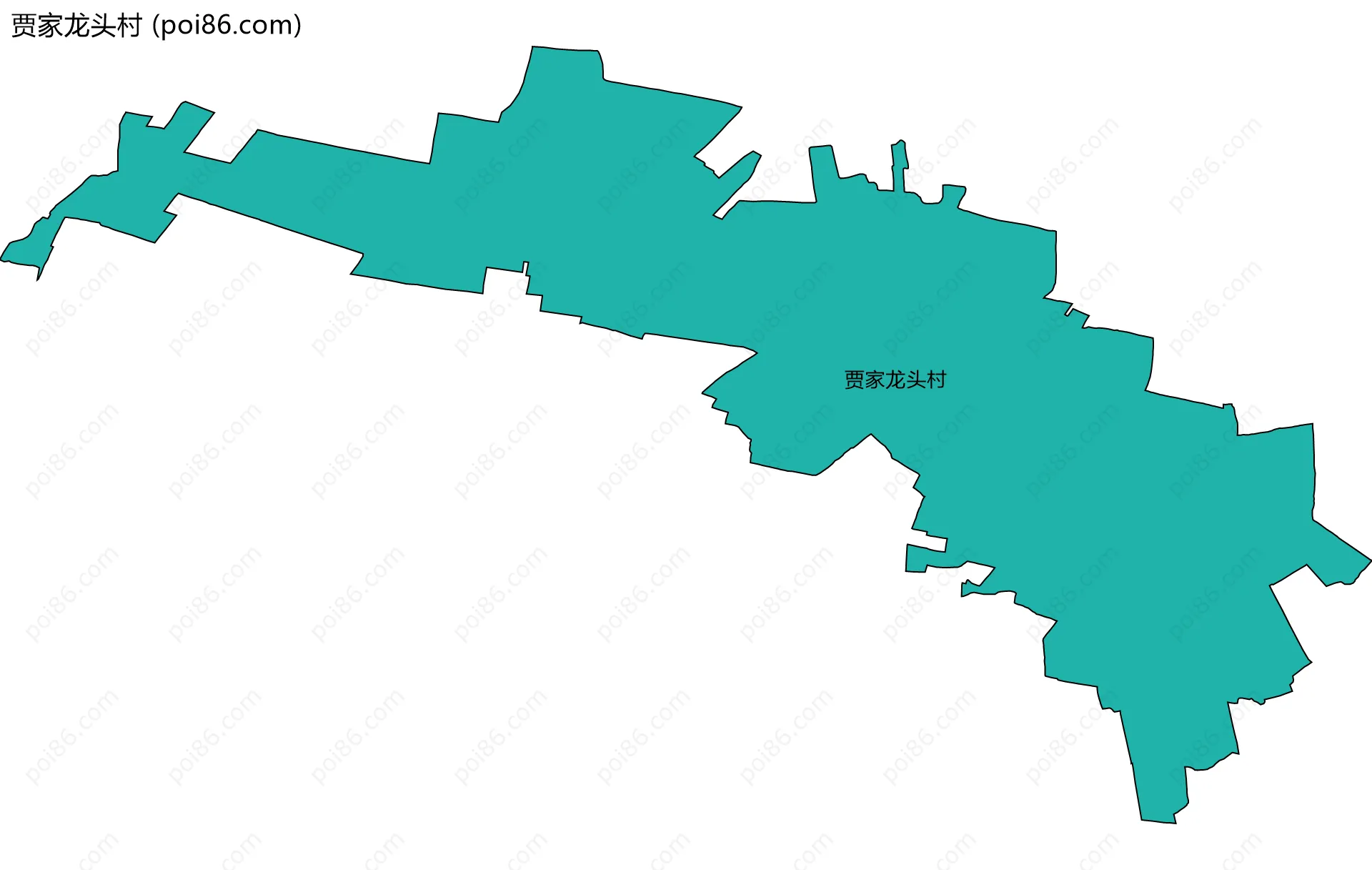 贾家龙头村边界地图