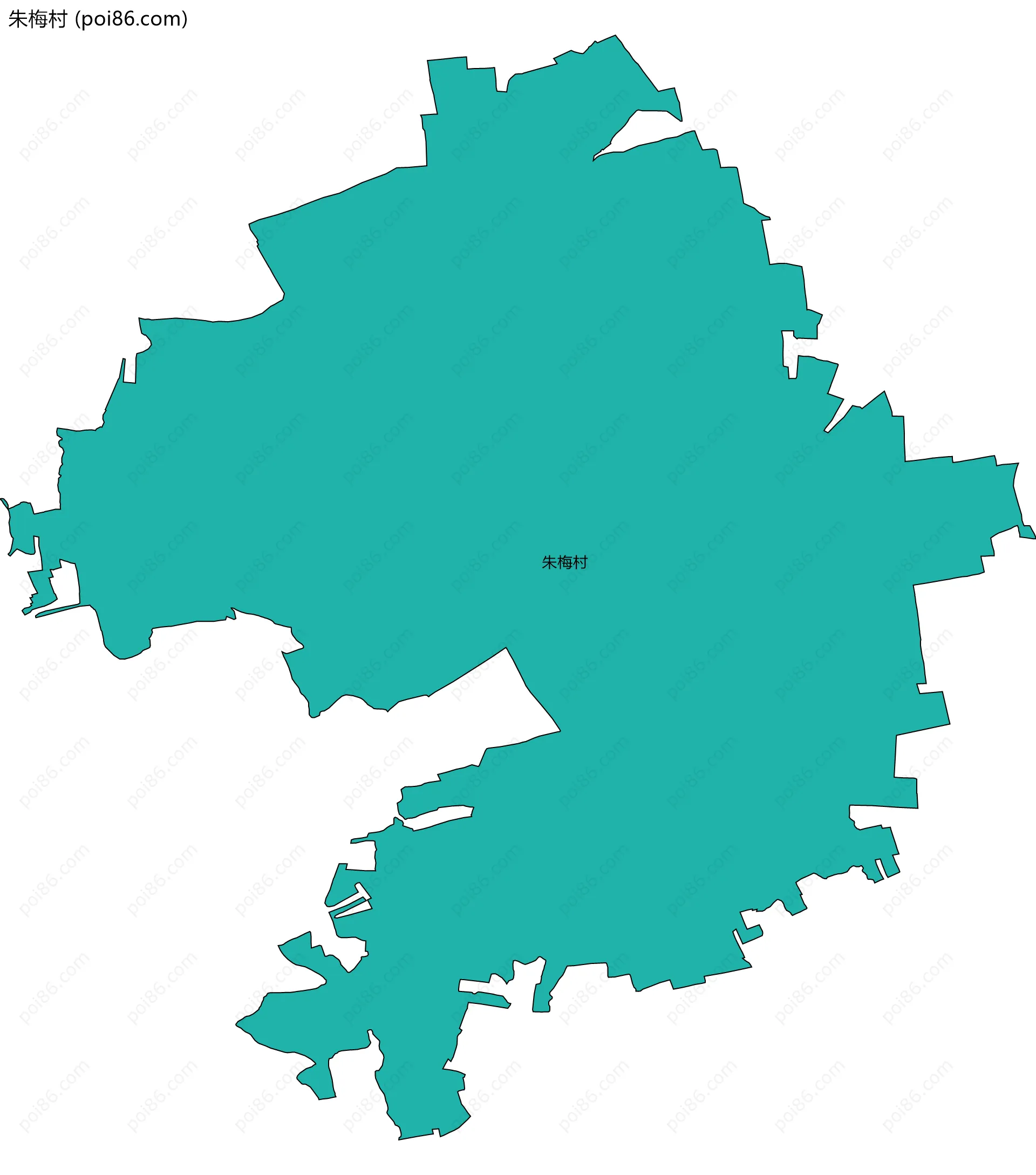 朱梅村边界地图