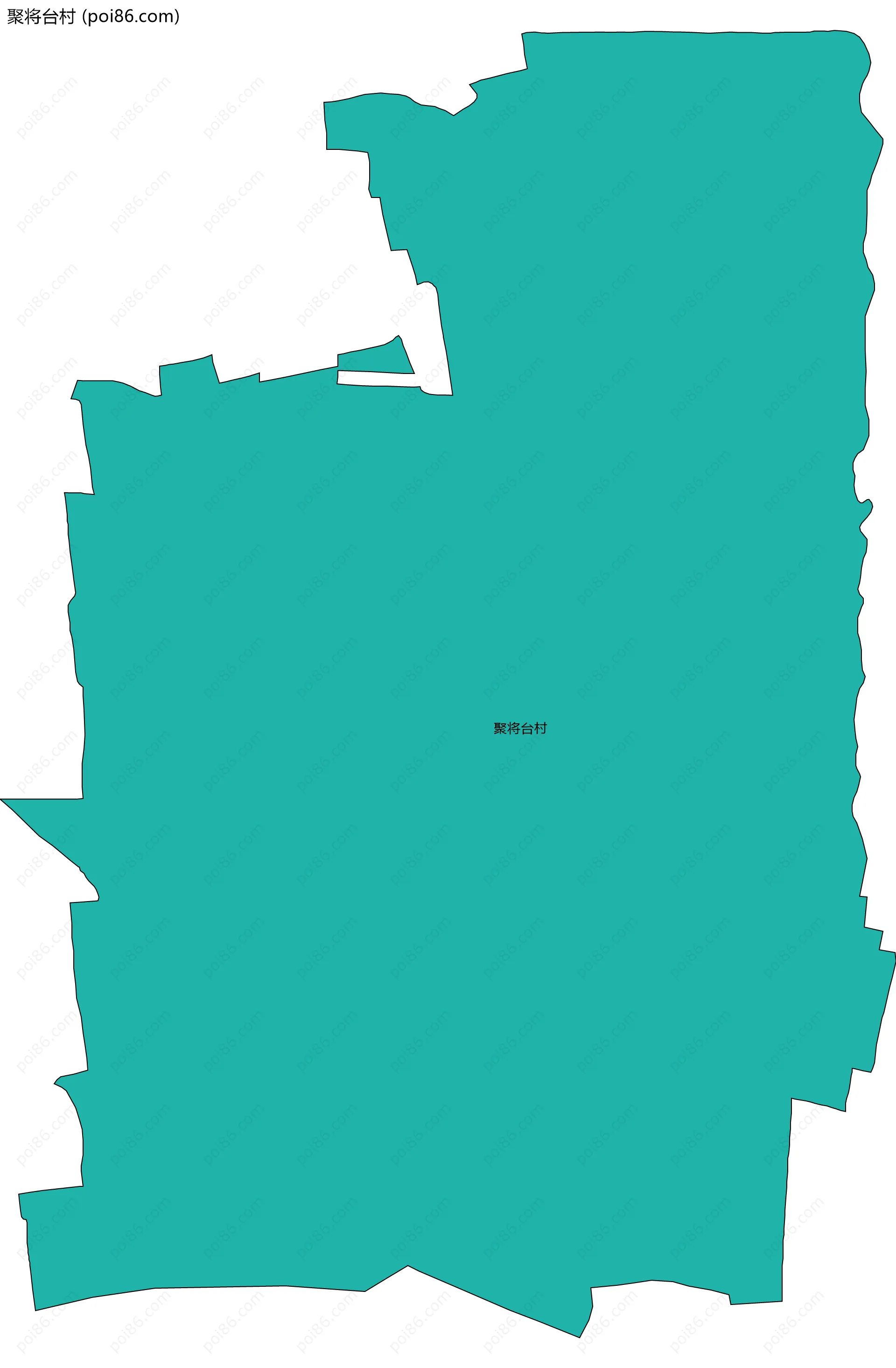 聚将台村边界地图