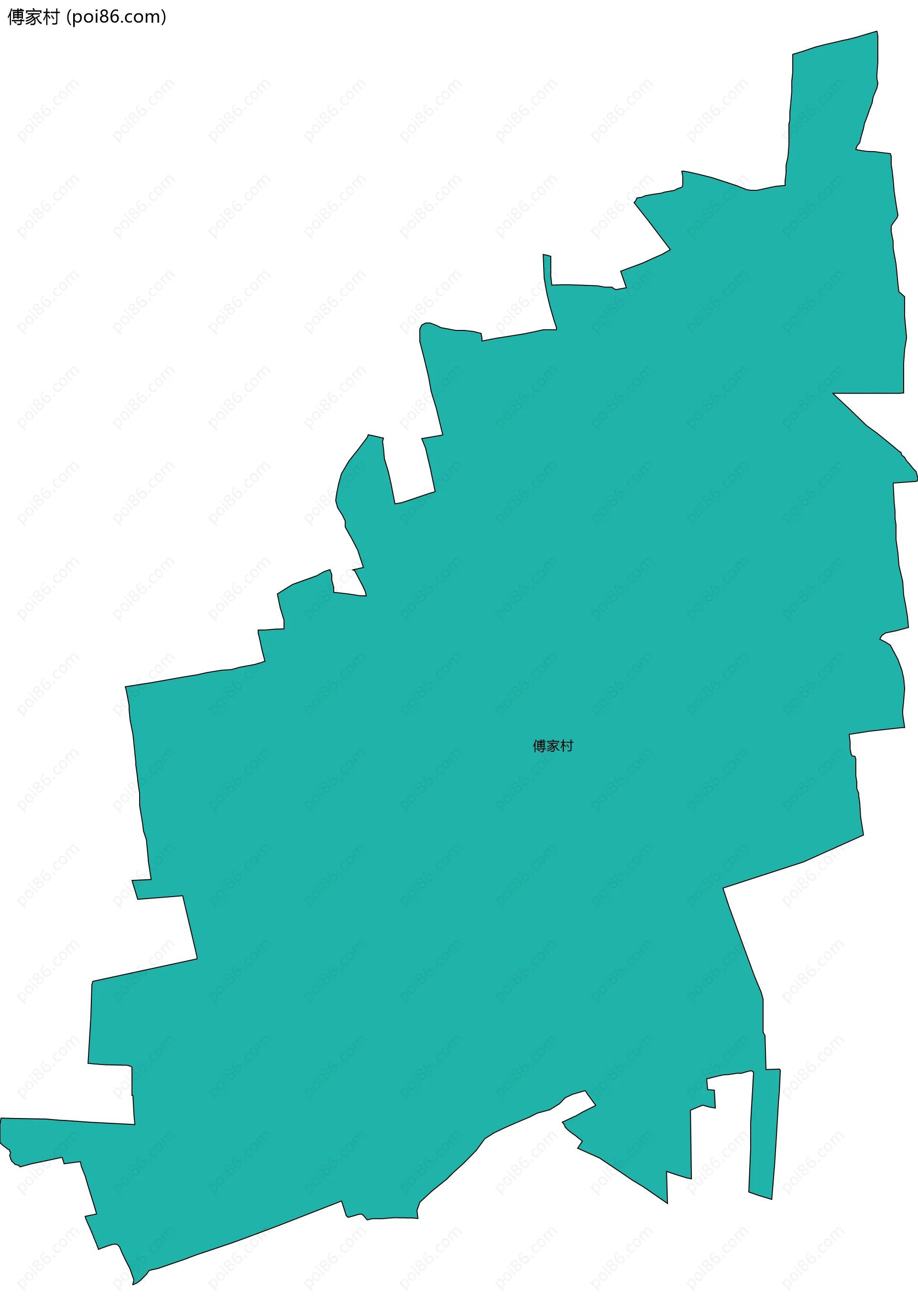 傅家村边界地图