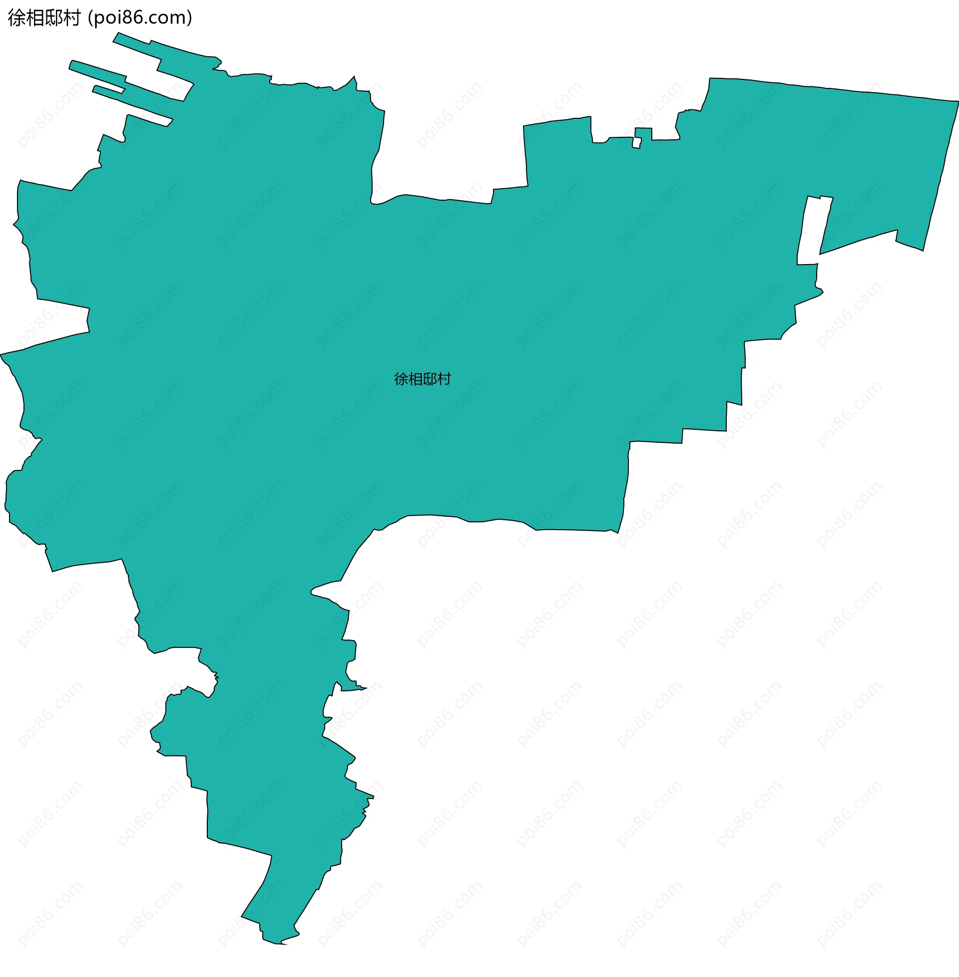 徐相邸村边界地图