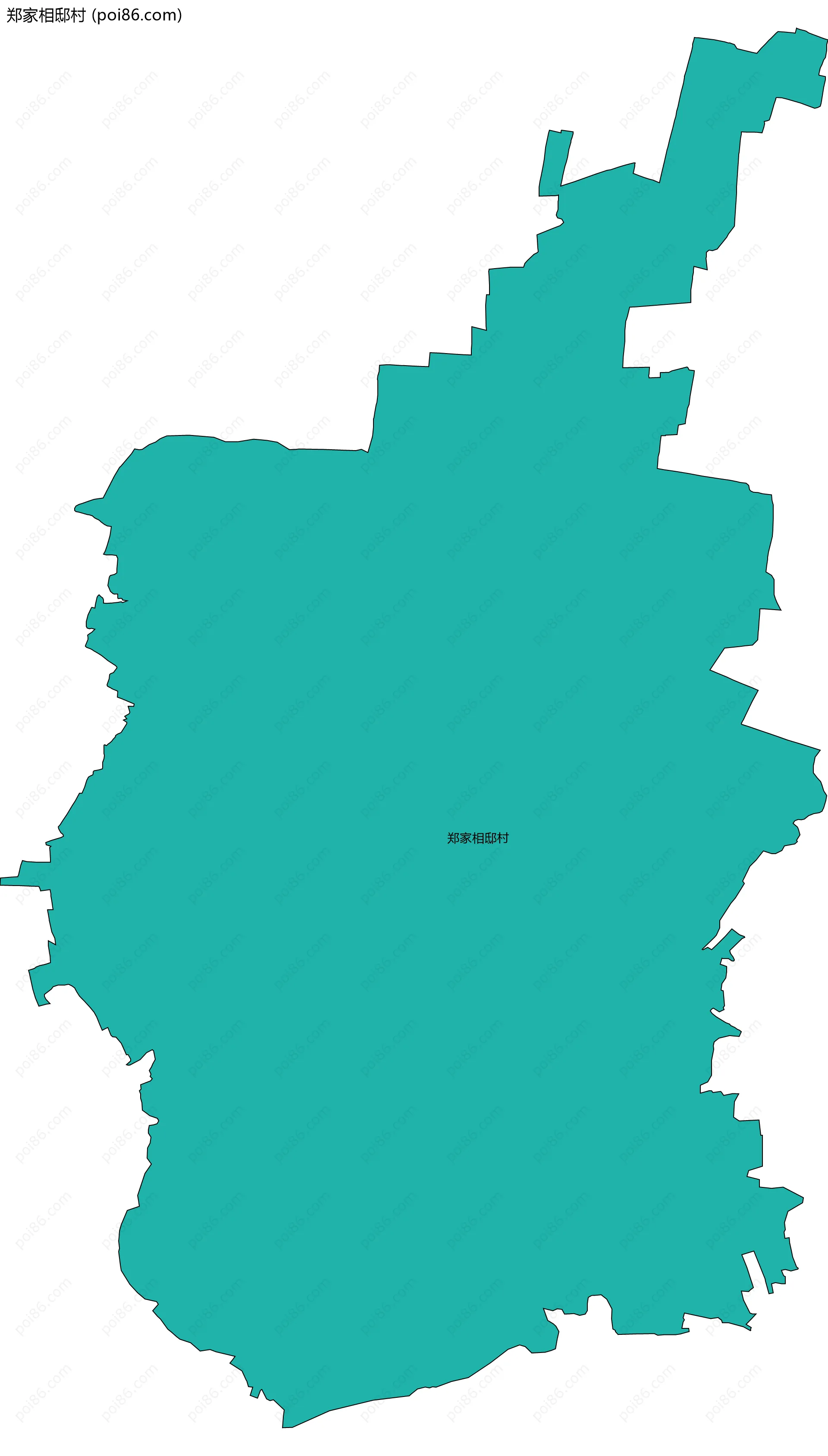 郑家相邸村边界地图