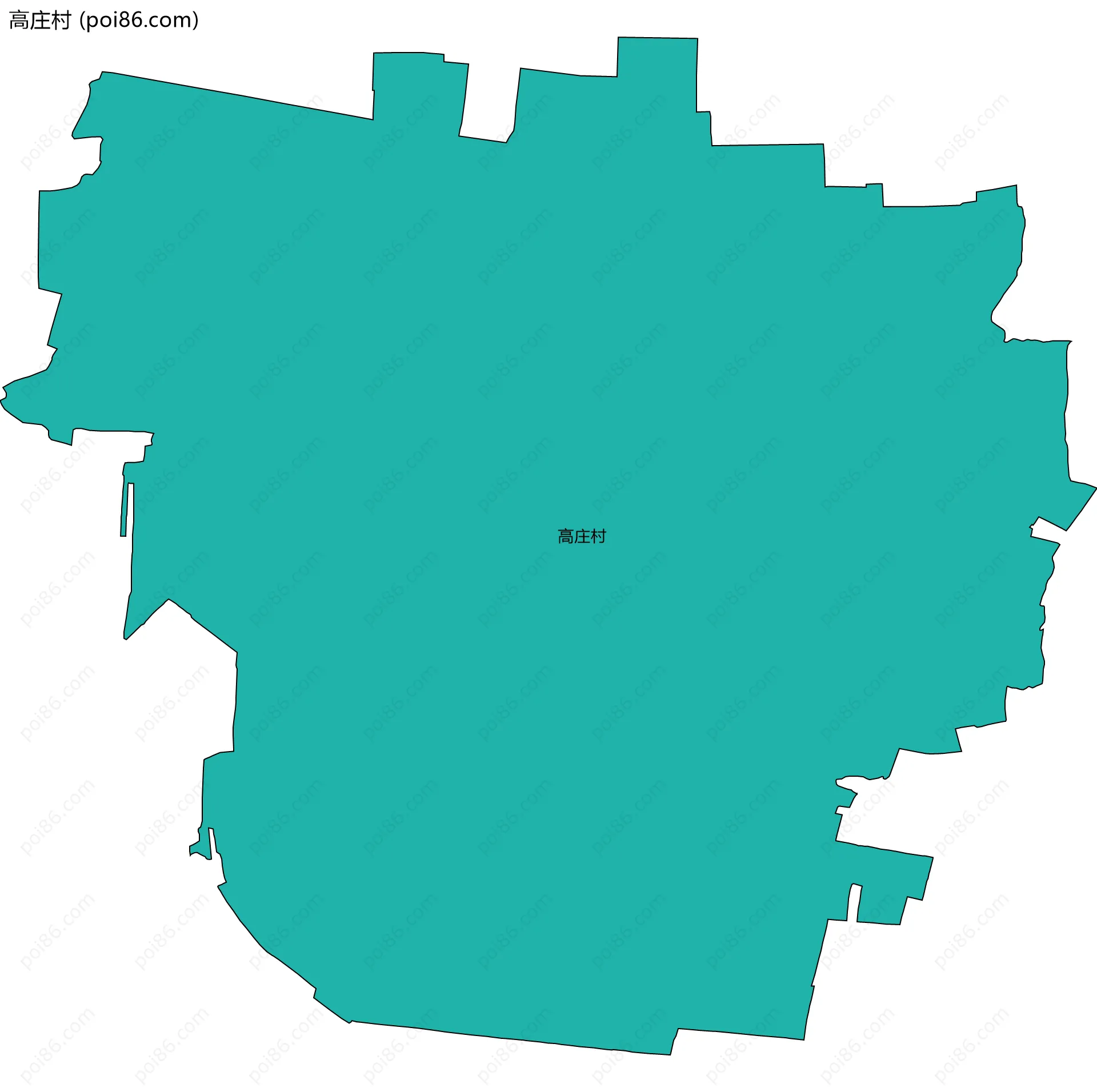 高庄村边界地图