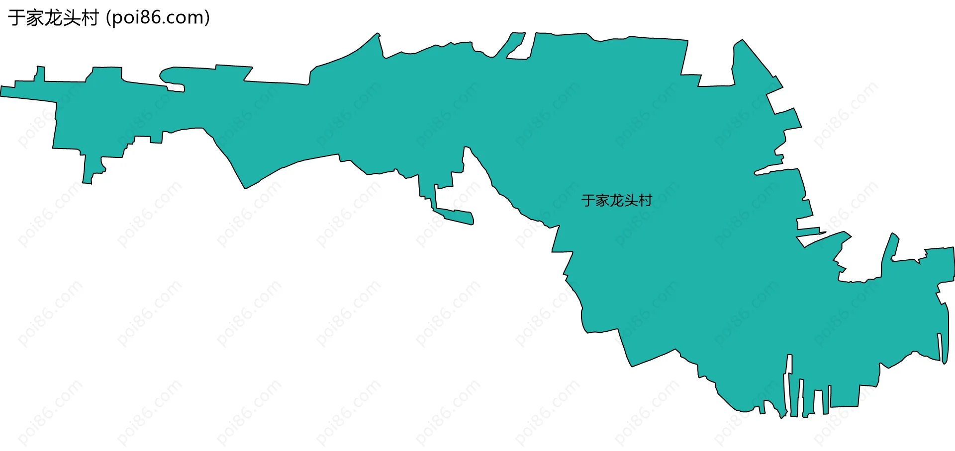 于家龙头村边界地图