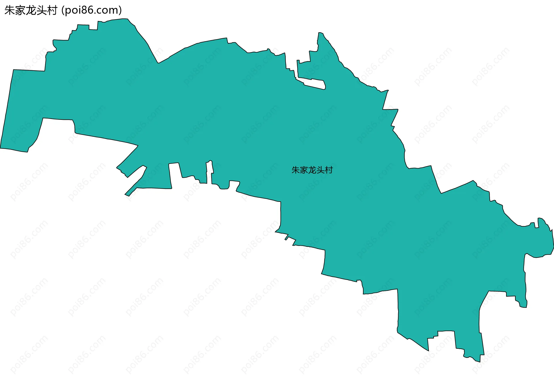 朱家龙头村边界地图