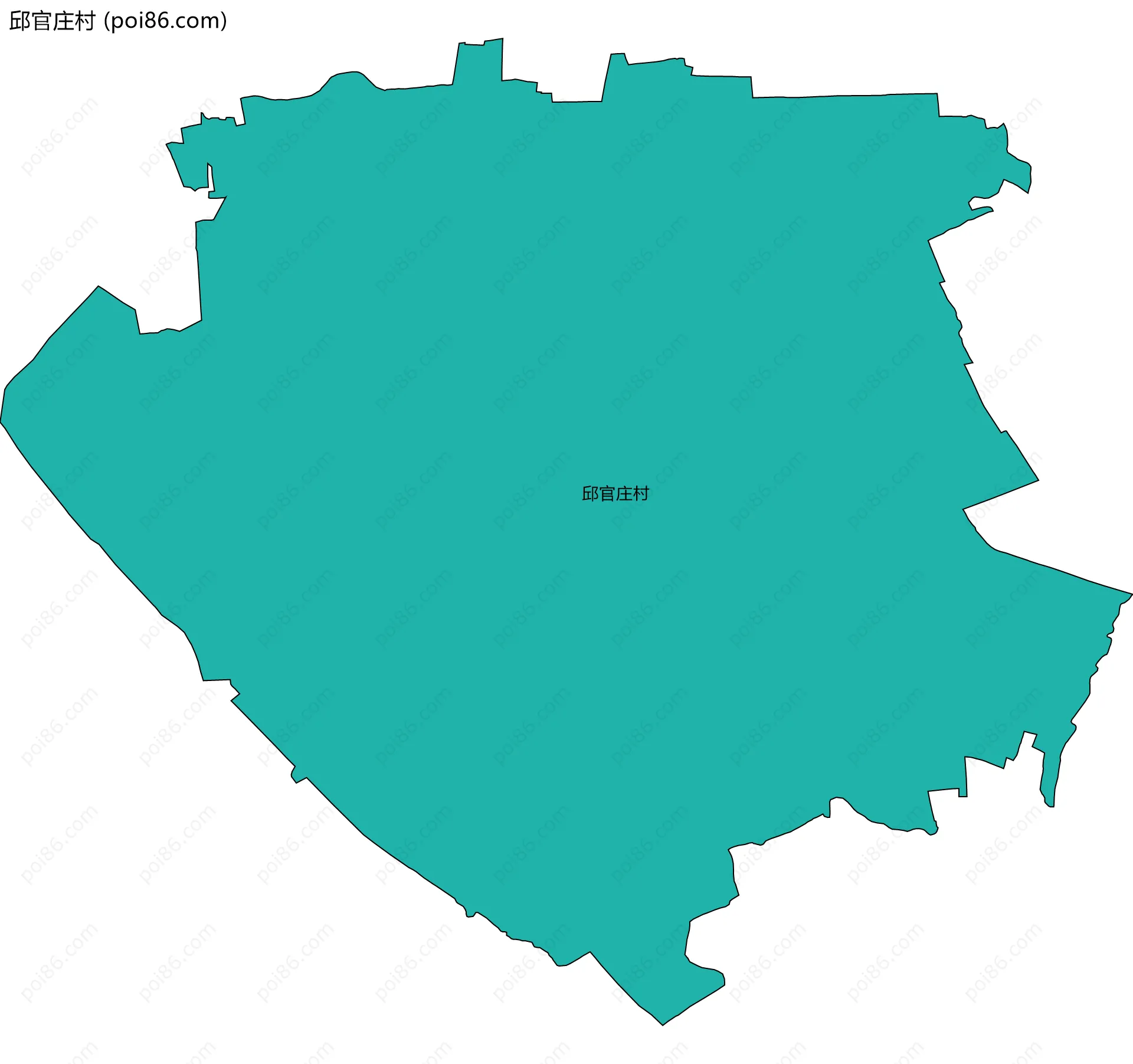 邱官庄村边界地图