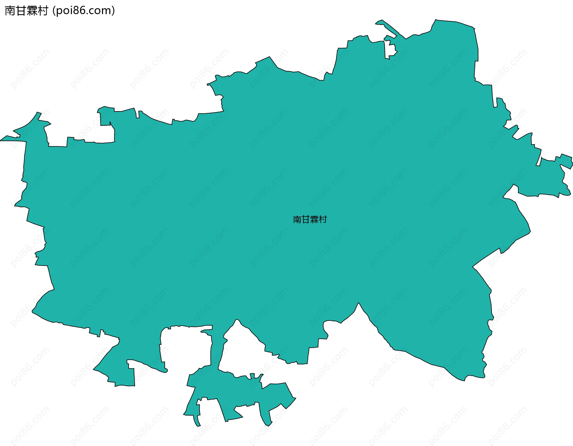 南甘霖村边界地图