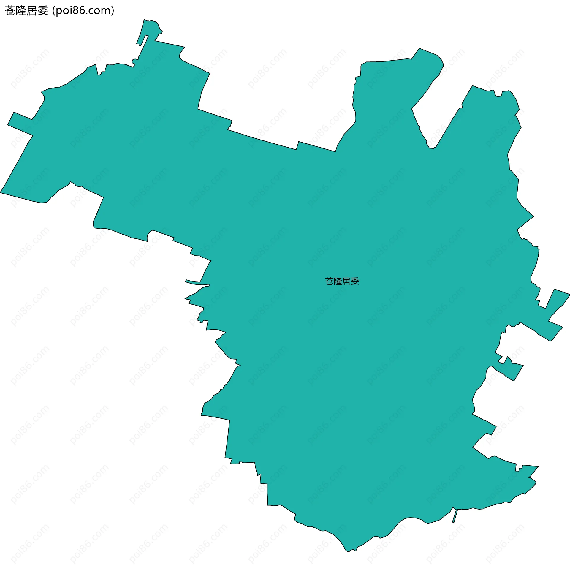 苍隆居委边界地图