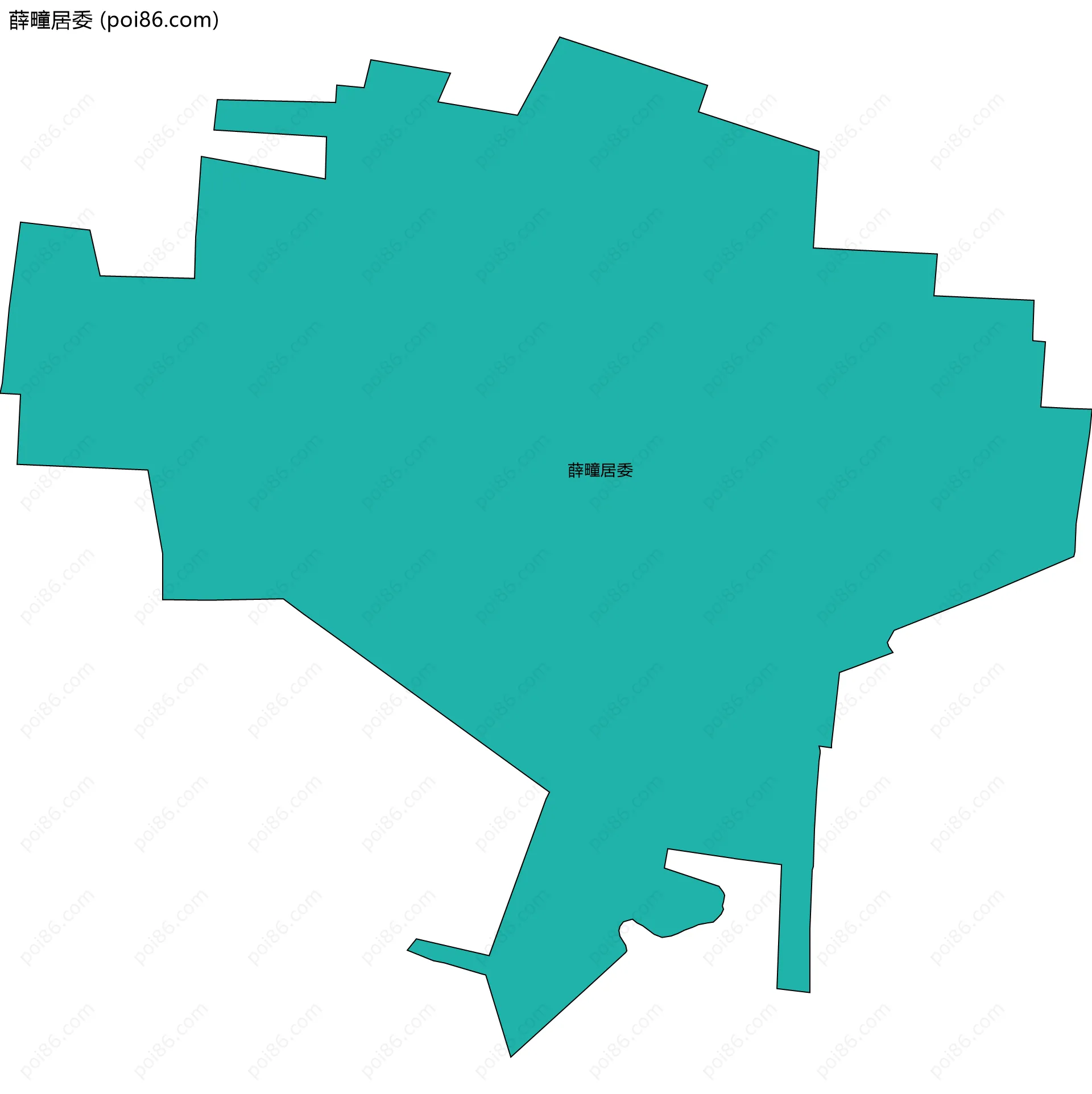 薛疃居委边界地图