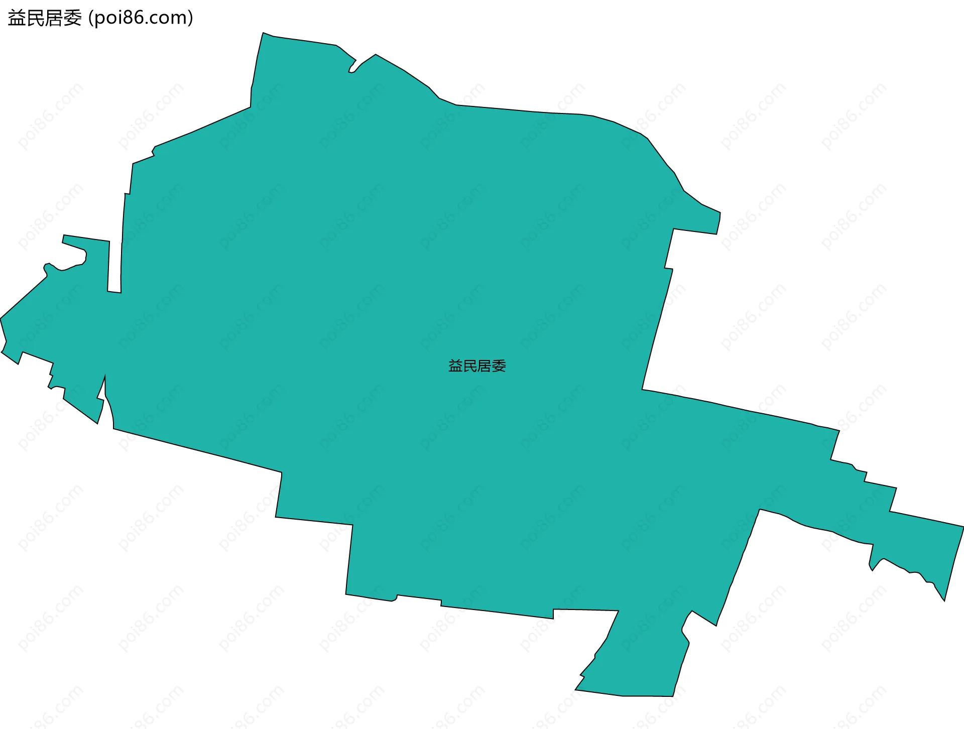 益民居委边界地图