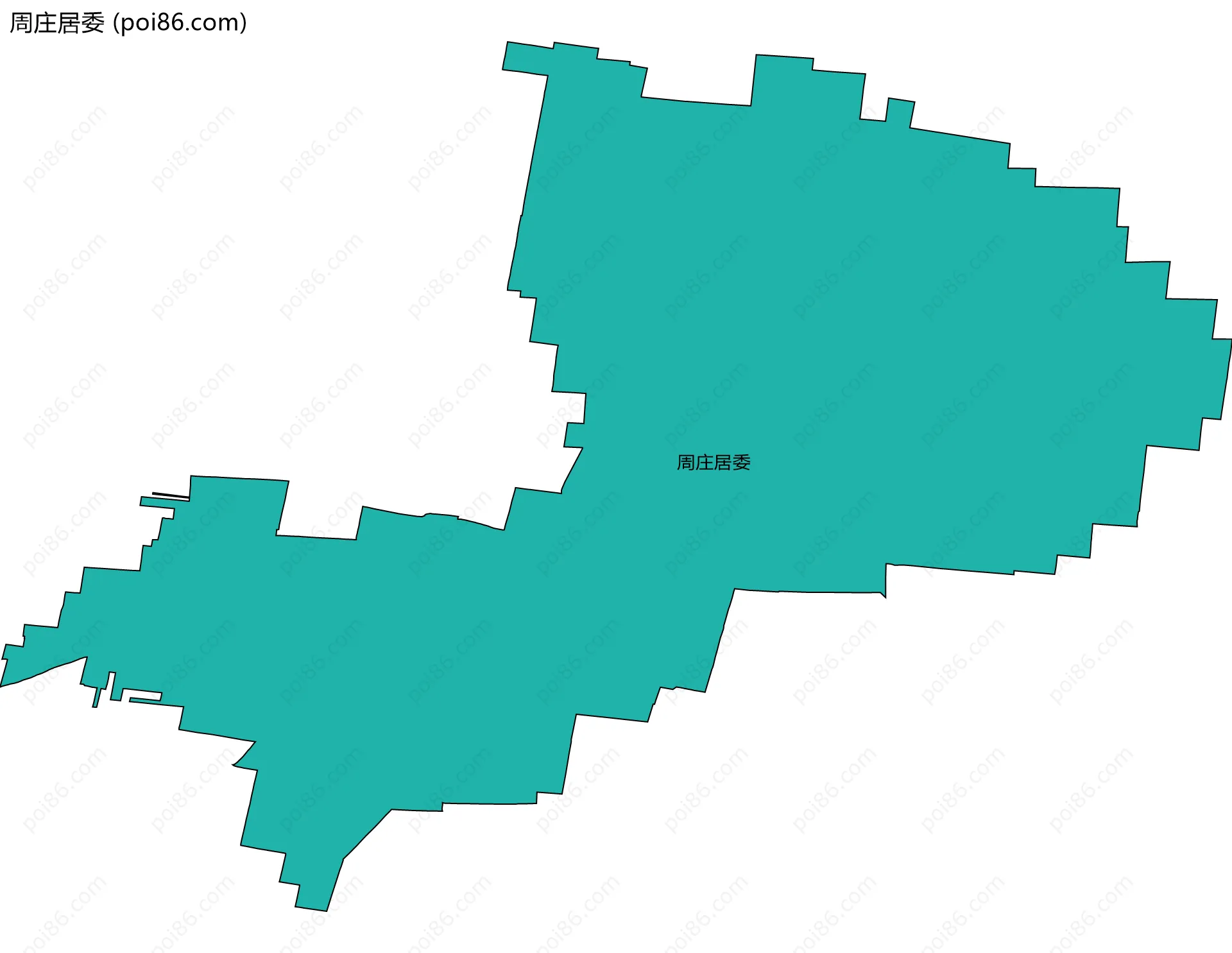 周庄居委边界地图