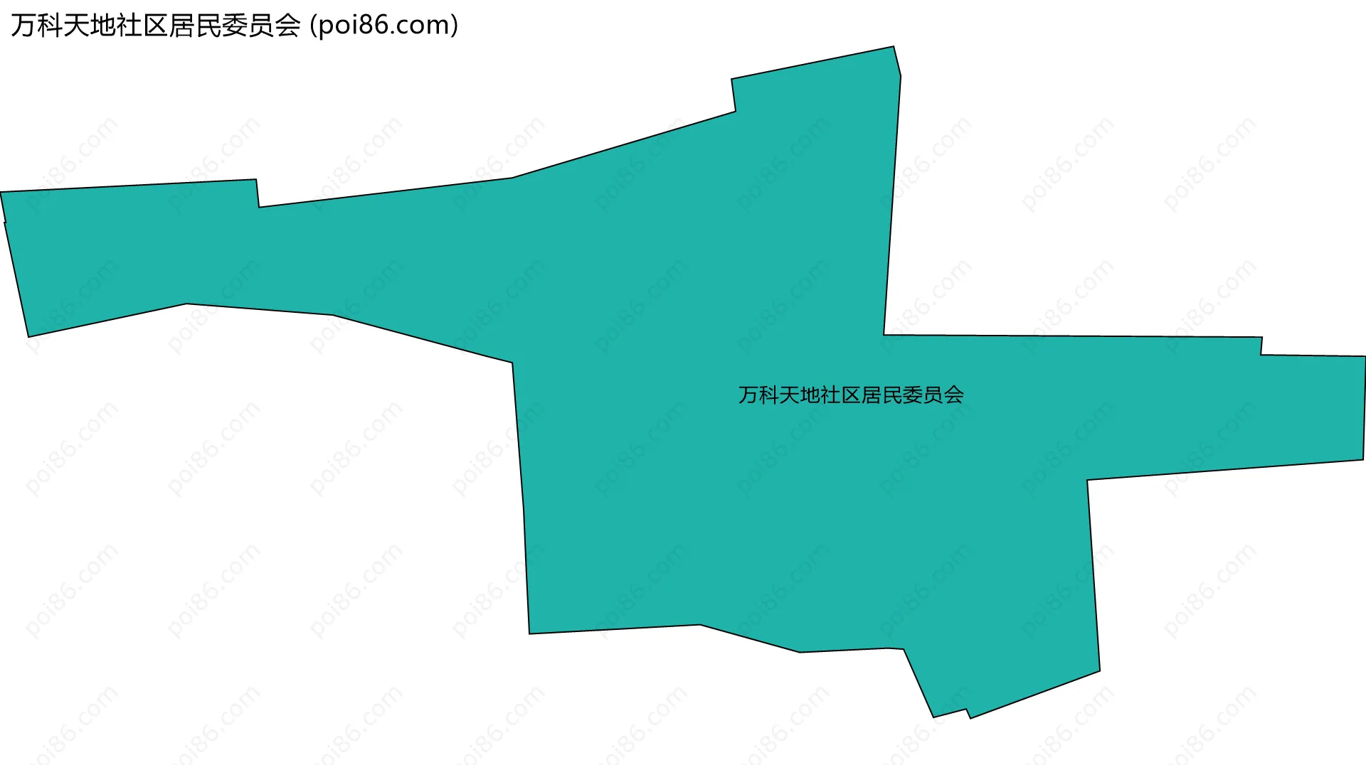 万科天地社区居民委员会边界地图