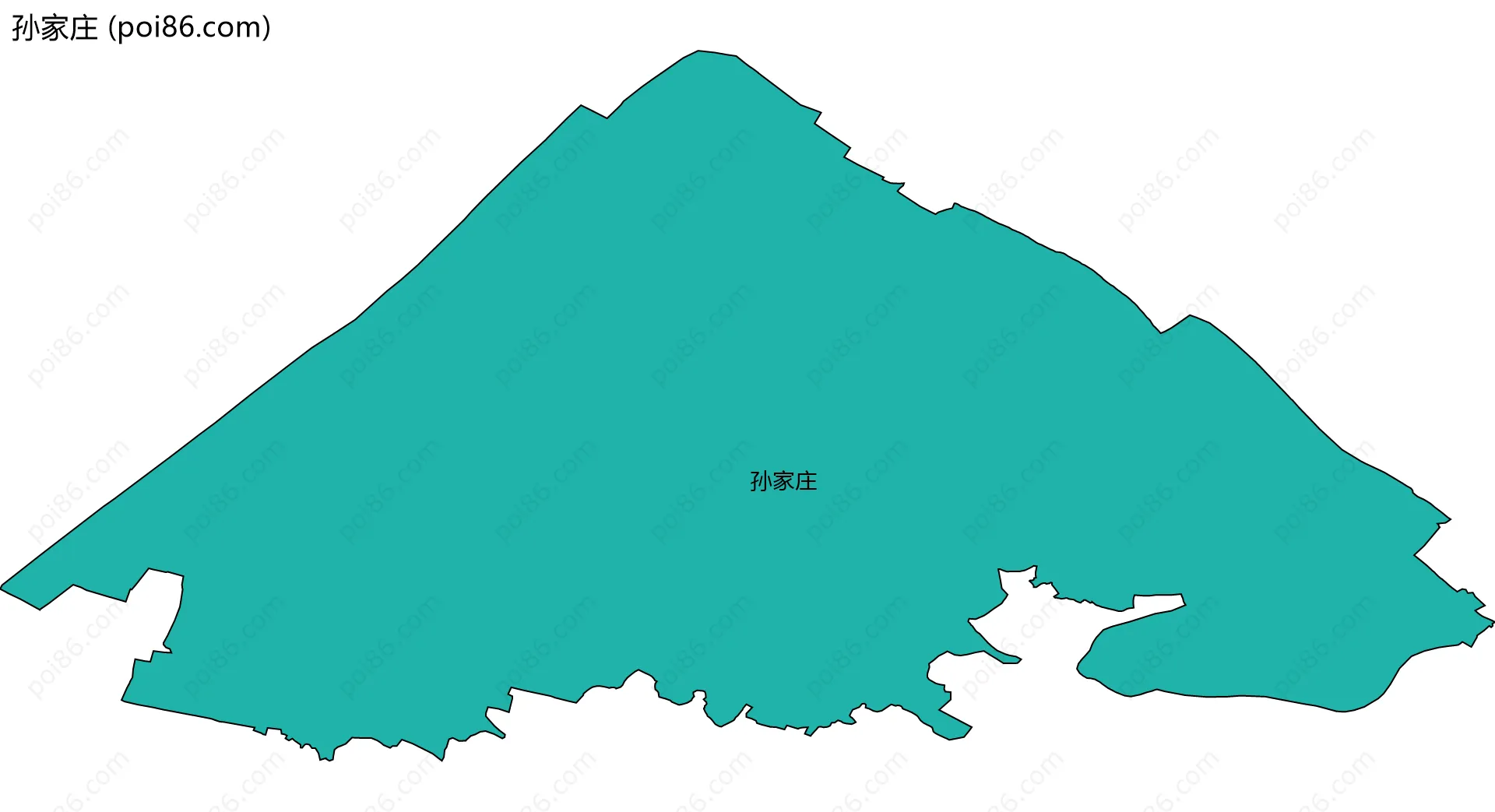 孙家庄边界地图