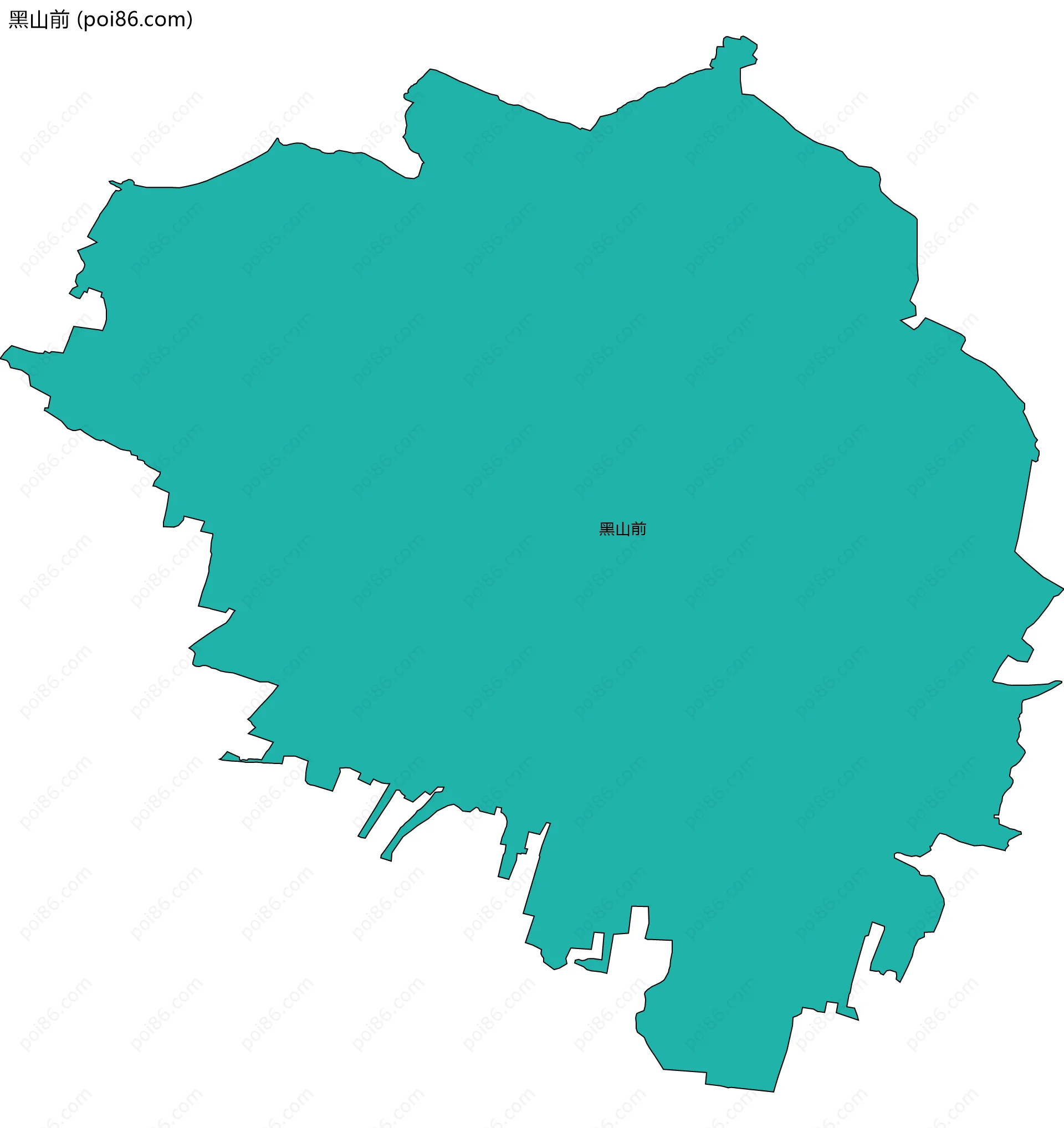 黑山前边界地图