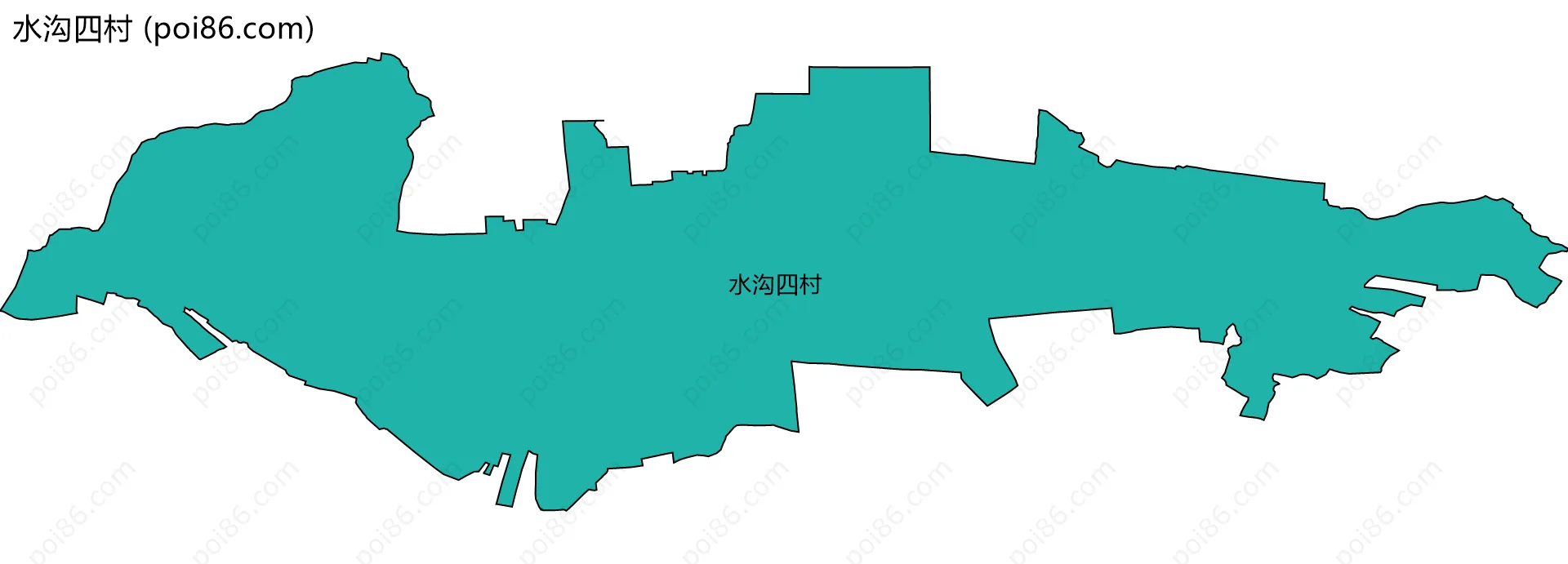 水沟四村边界地图