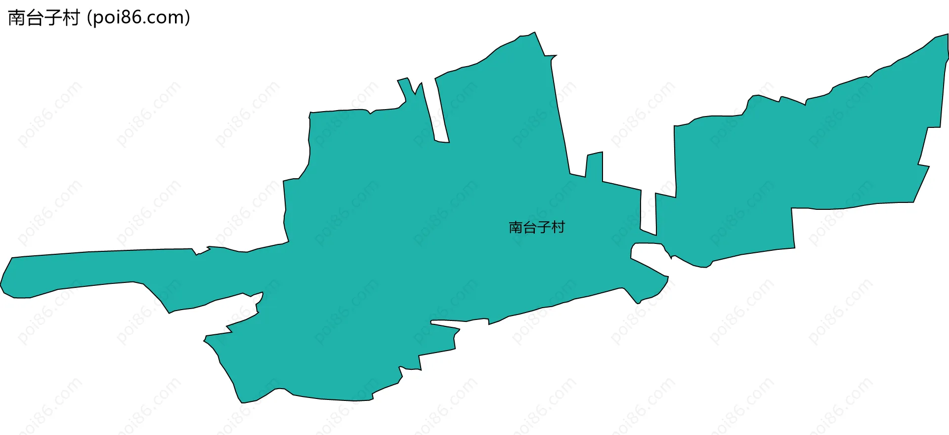 南台子村边界地图