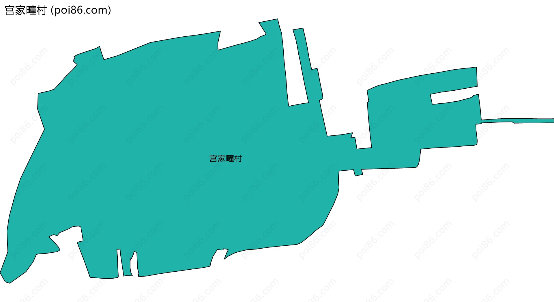 宫家疃村边界地图