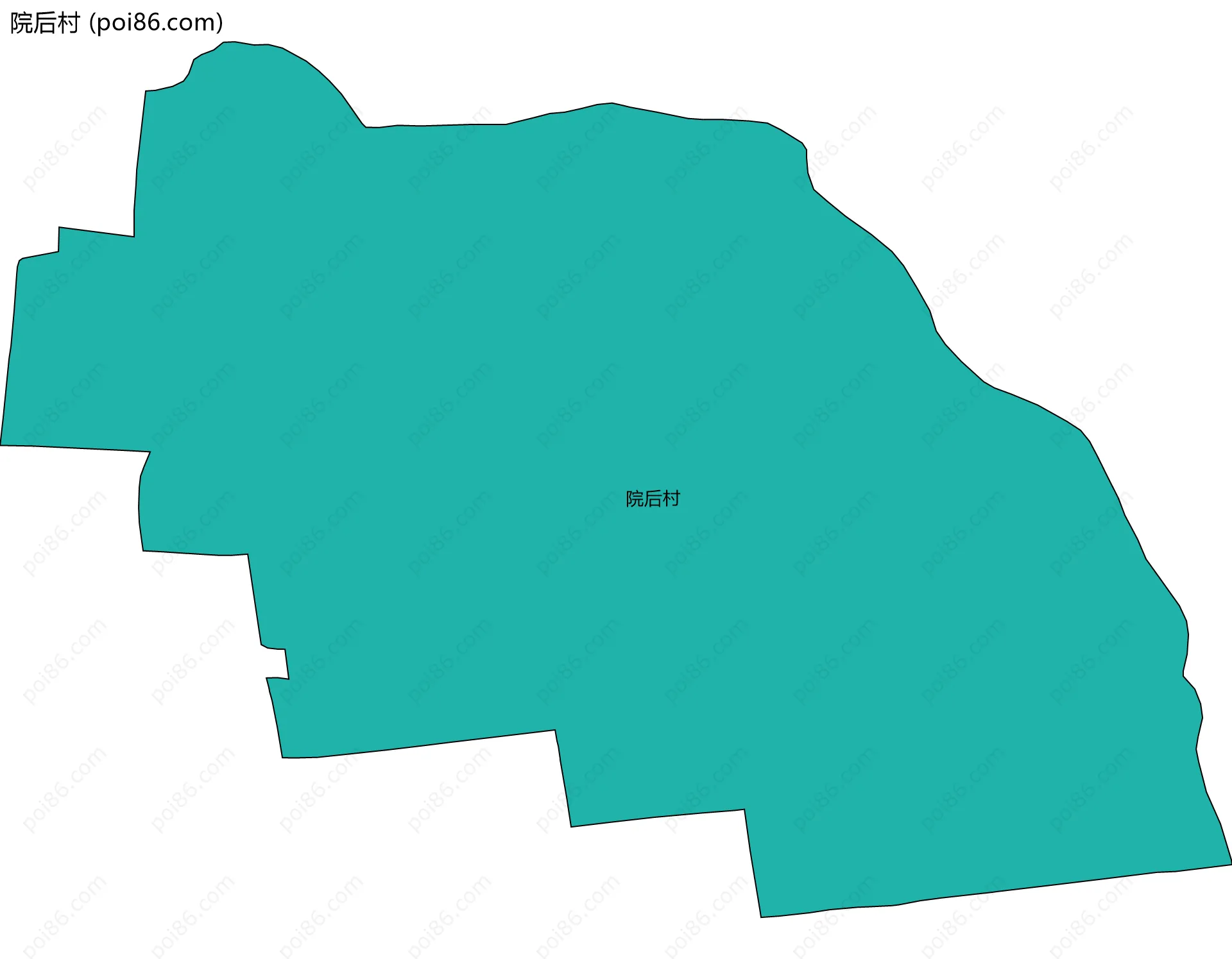 院后村边界地图