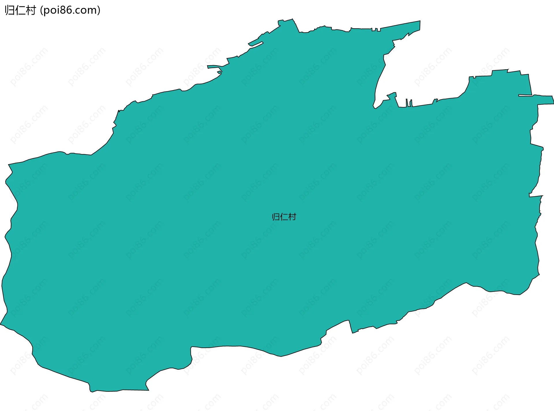 归仁村边界地图