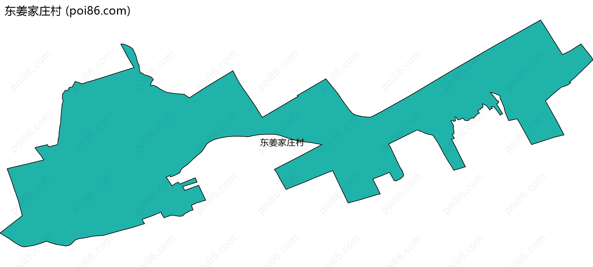 东姜家庄村边界地图