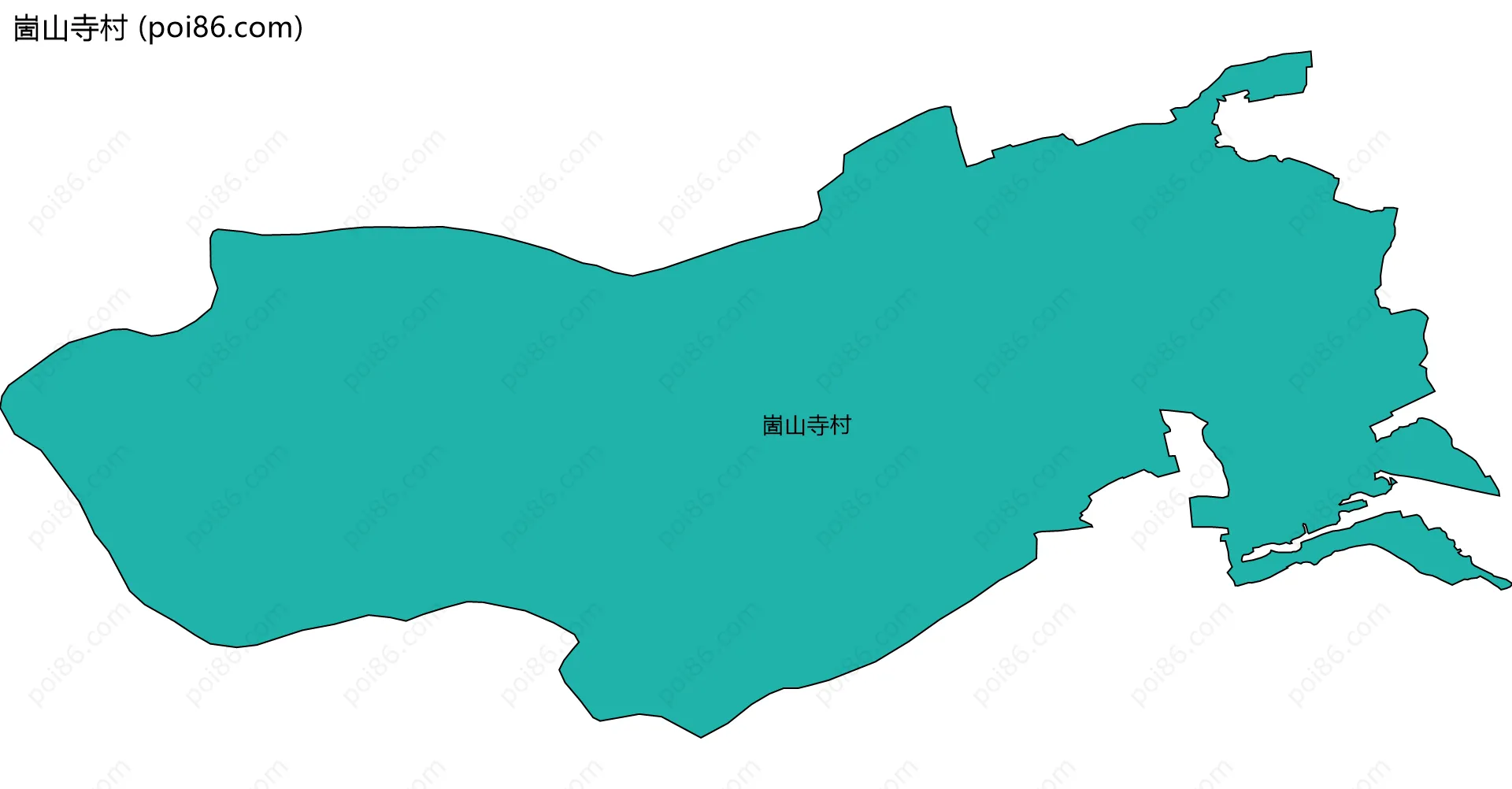 崮山寺村边界地图