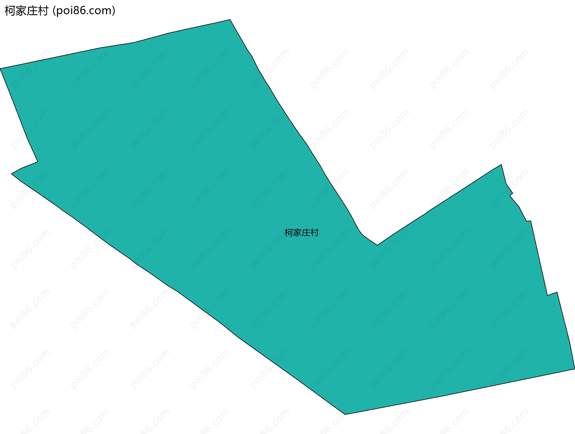 柯家庄村边界地图